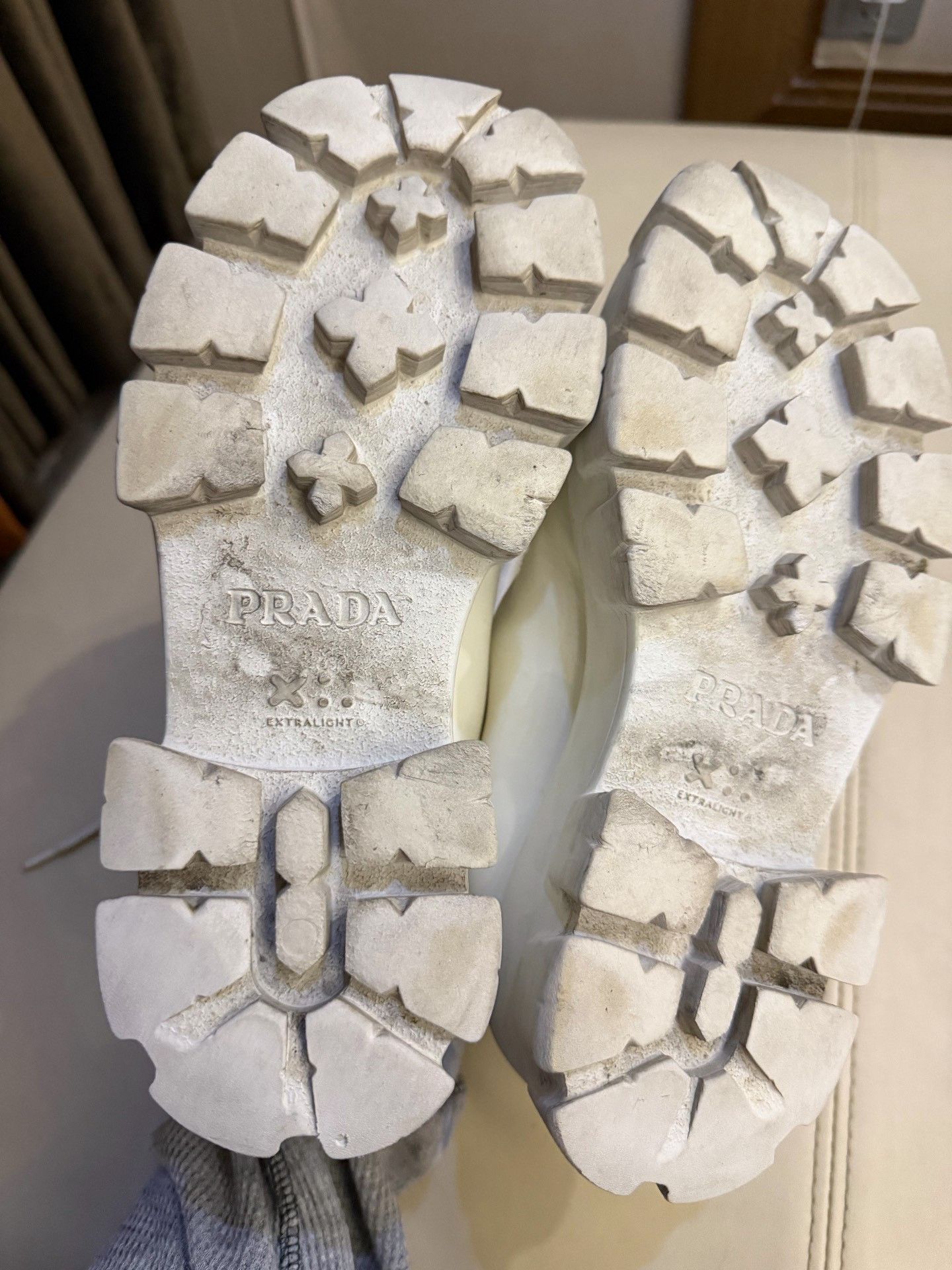 Prada Prada White Platform Lace-Up Loafers Size US 6 / IT 36 - 4 Thumbnail