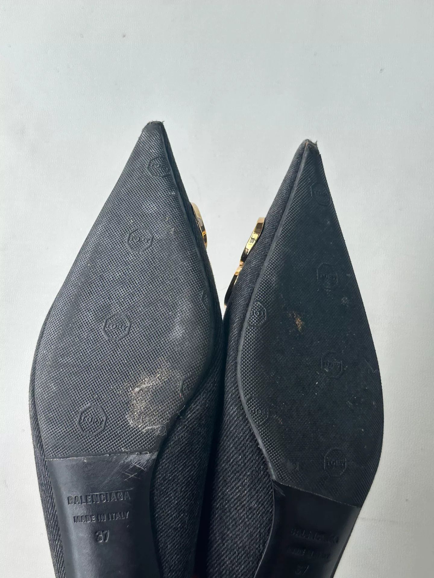 Balenciaga Balenciaga Denim Low-Heel Pointed Shoes Size US 6 / IT 36 - 2 Thumbnail
