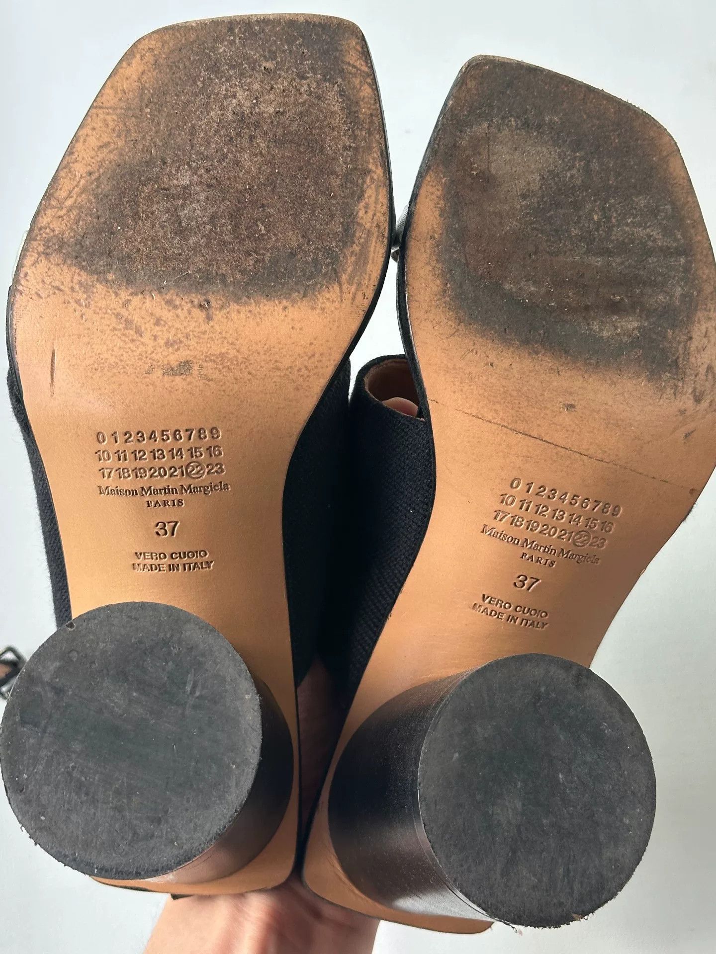 Maison Margiela Maison Margiela Black Block Heel Pumps Size US 6 / IT 36 - 2 Thumbnail