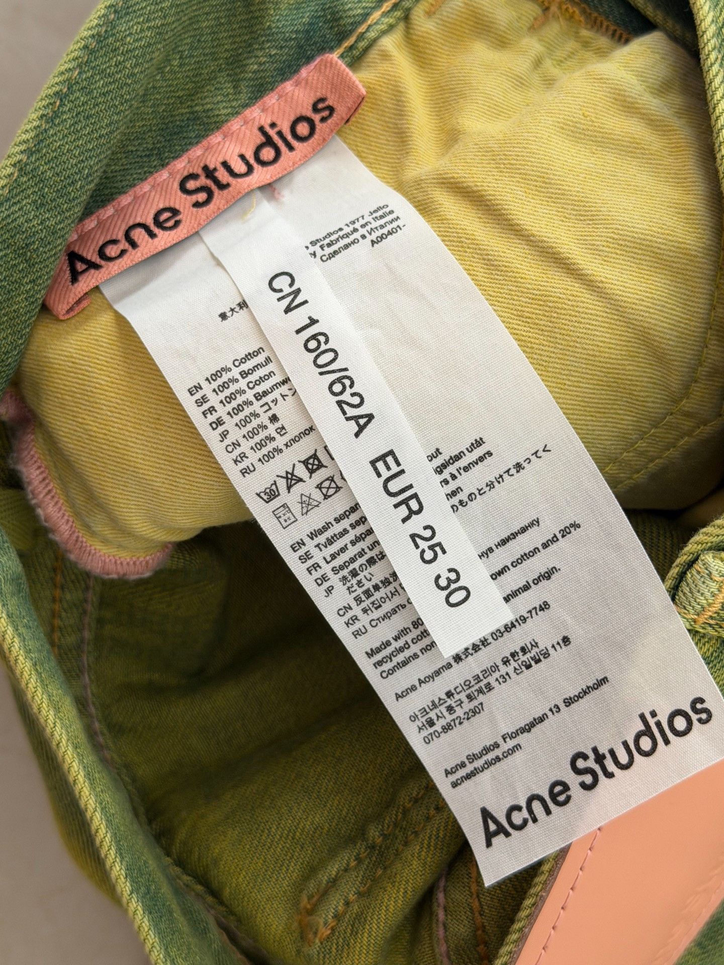Acne Studios Acne Studios Tie-Dye Cotton Jeans Size 25" / US 0 / IT 36 - 3 Thumbnail