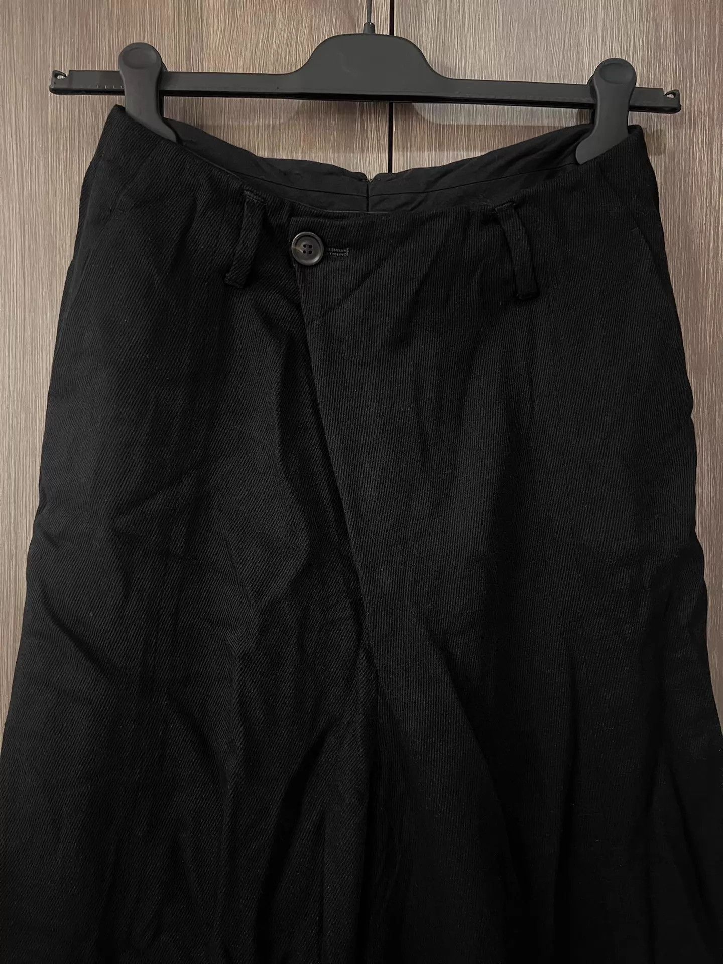 Julius Black Wide-Leg Cropped Pants Size US 32 / EU 48 - 3 Thumbnail