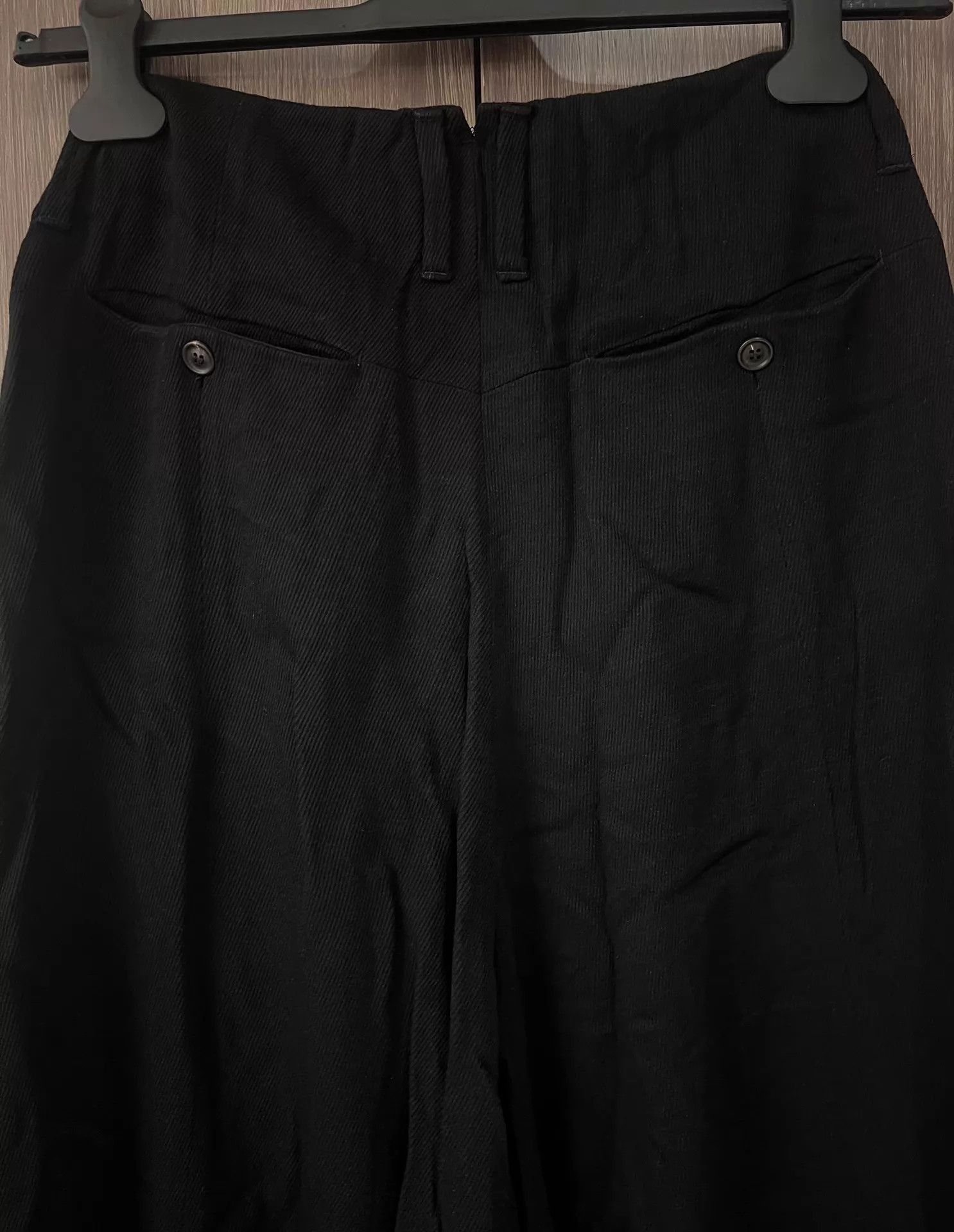 Julius Black Wide-Leg Cropped Pants Size US 32 / EU 48 - 6 Thumbnail