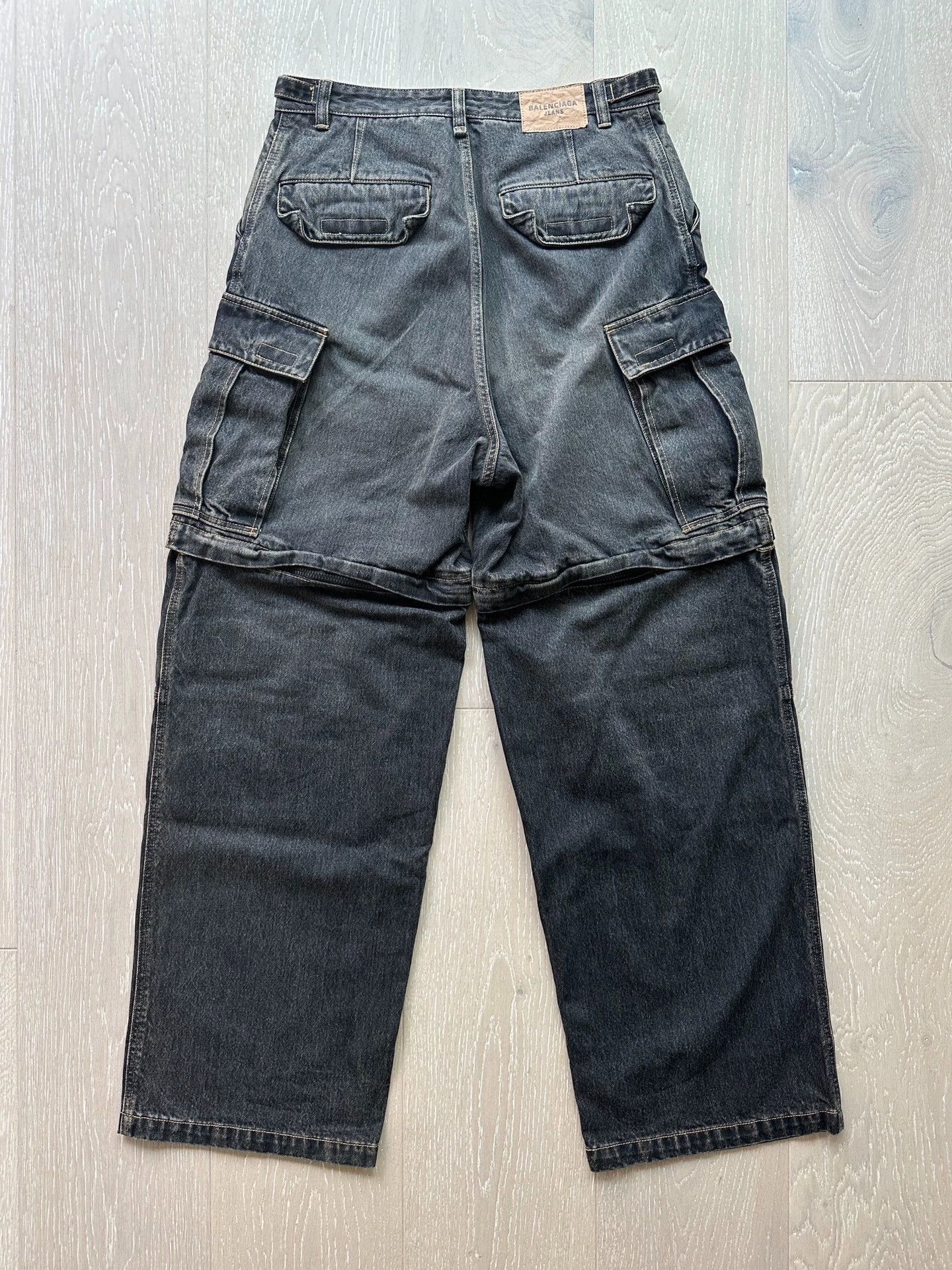 Balenciaga Multi Denim Cargo Pants with Multiple Pockets Size US 32 / EU 48 - 6 Thumbnail