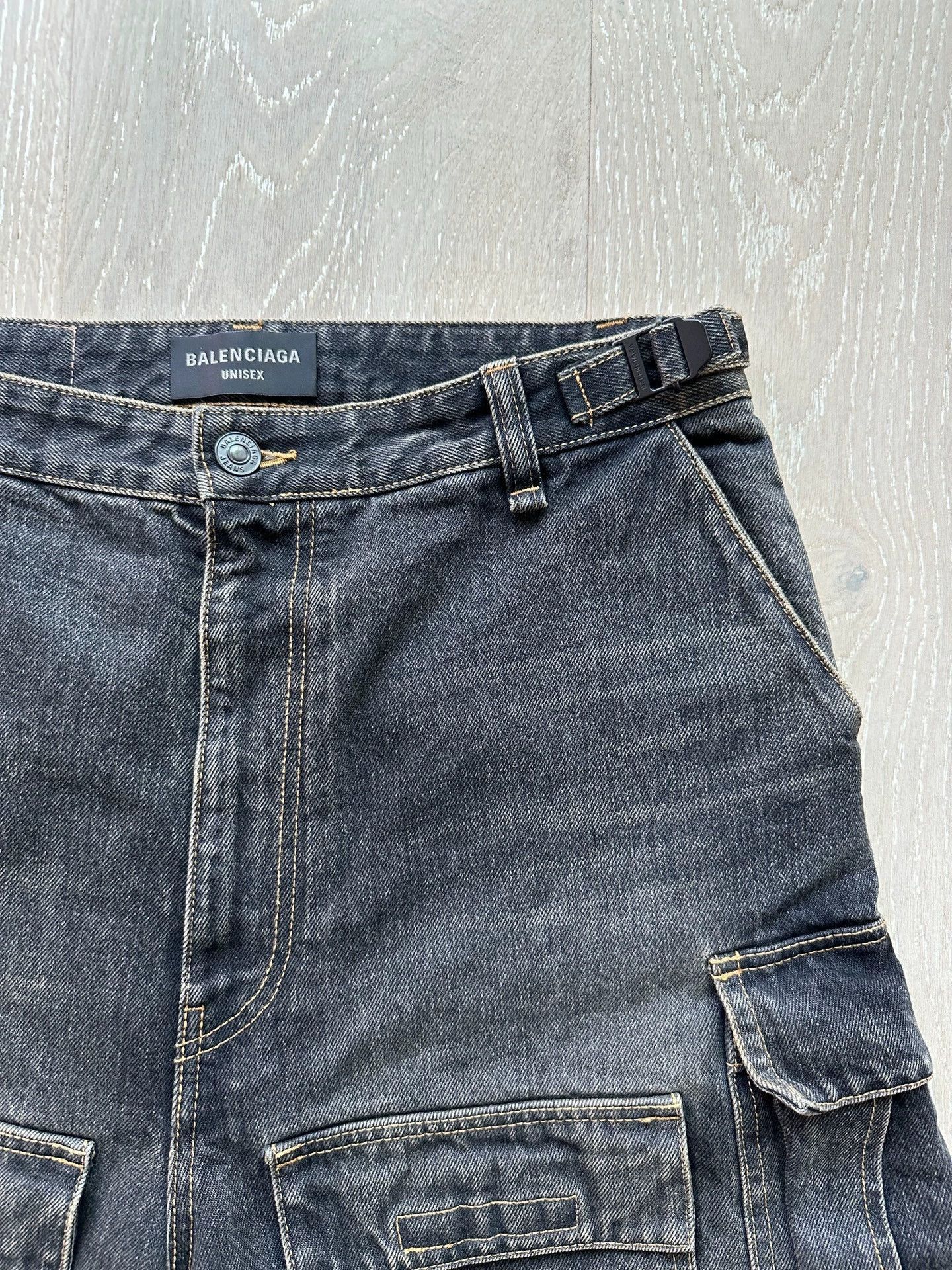 Balenciaga Multi Denim Cargo Pants with Multiple Pockets Size US 32 / EU 48 - 3 Thumbnail