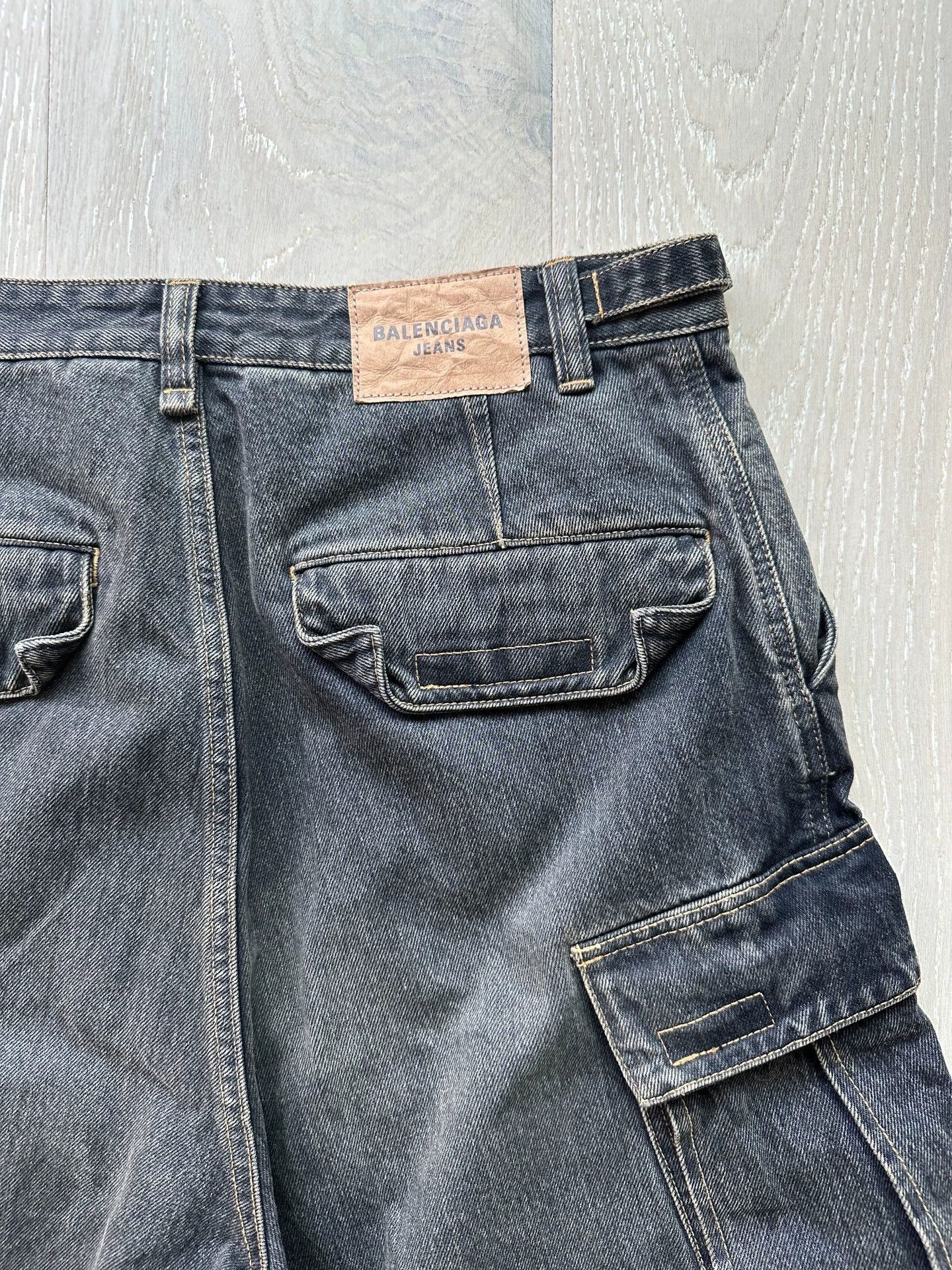 Balenciaga Multi Denim Cargo Pants with Multiple Pockets Size US 32 / EU 48 - 7 Thumbnail