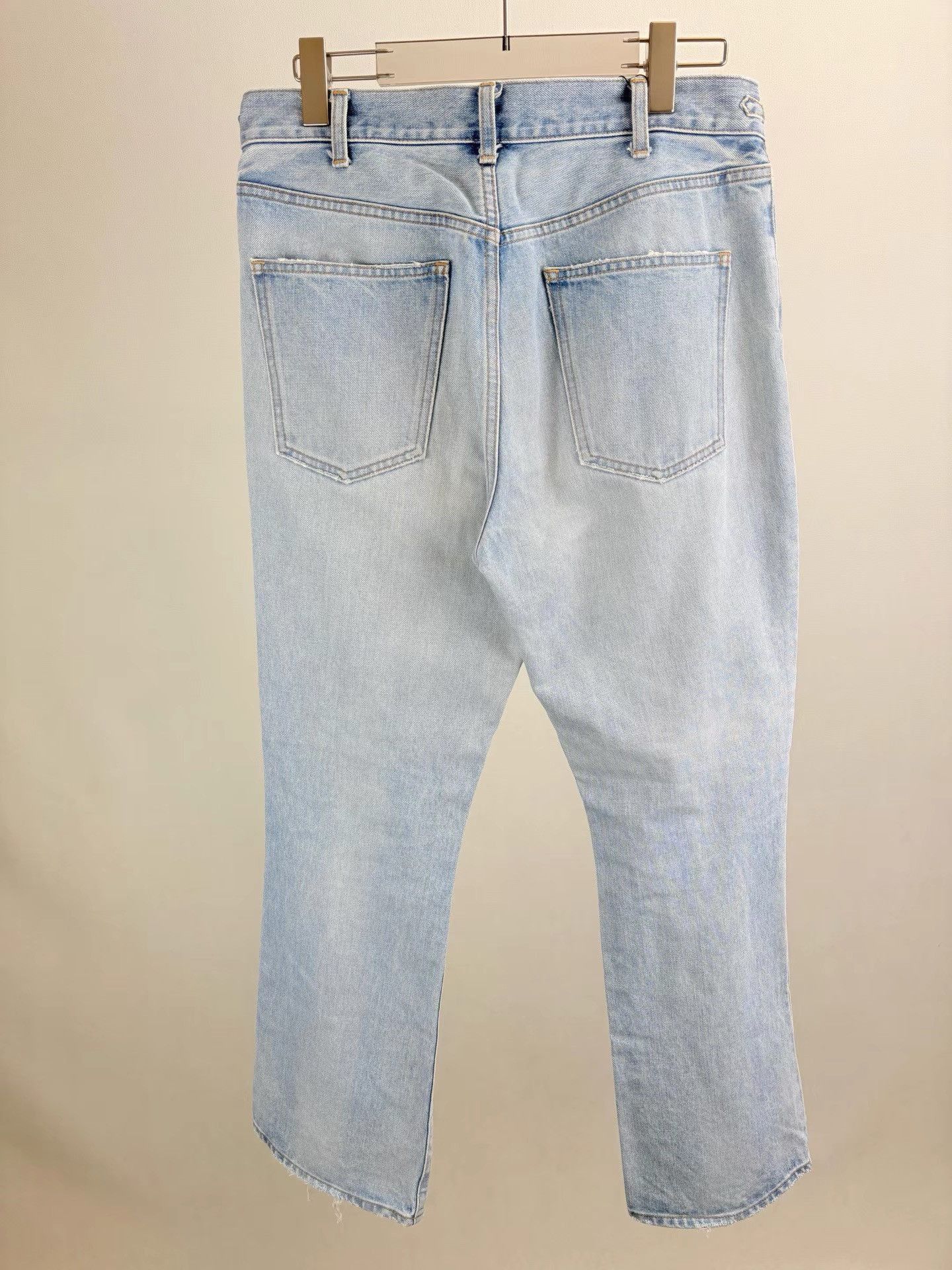 Celine Blue Denim Jeans with Gold Chain Accent Size US 32 / EU 48 - 2 Thumbnail