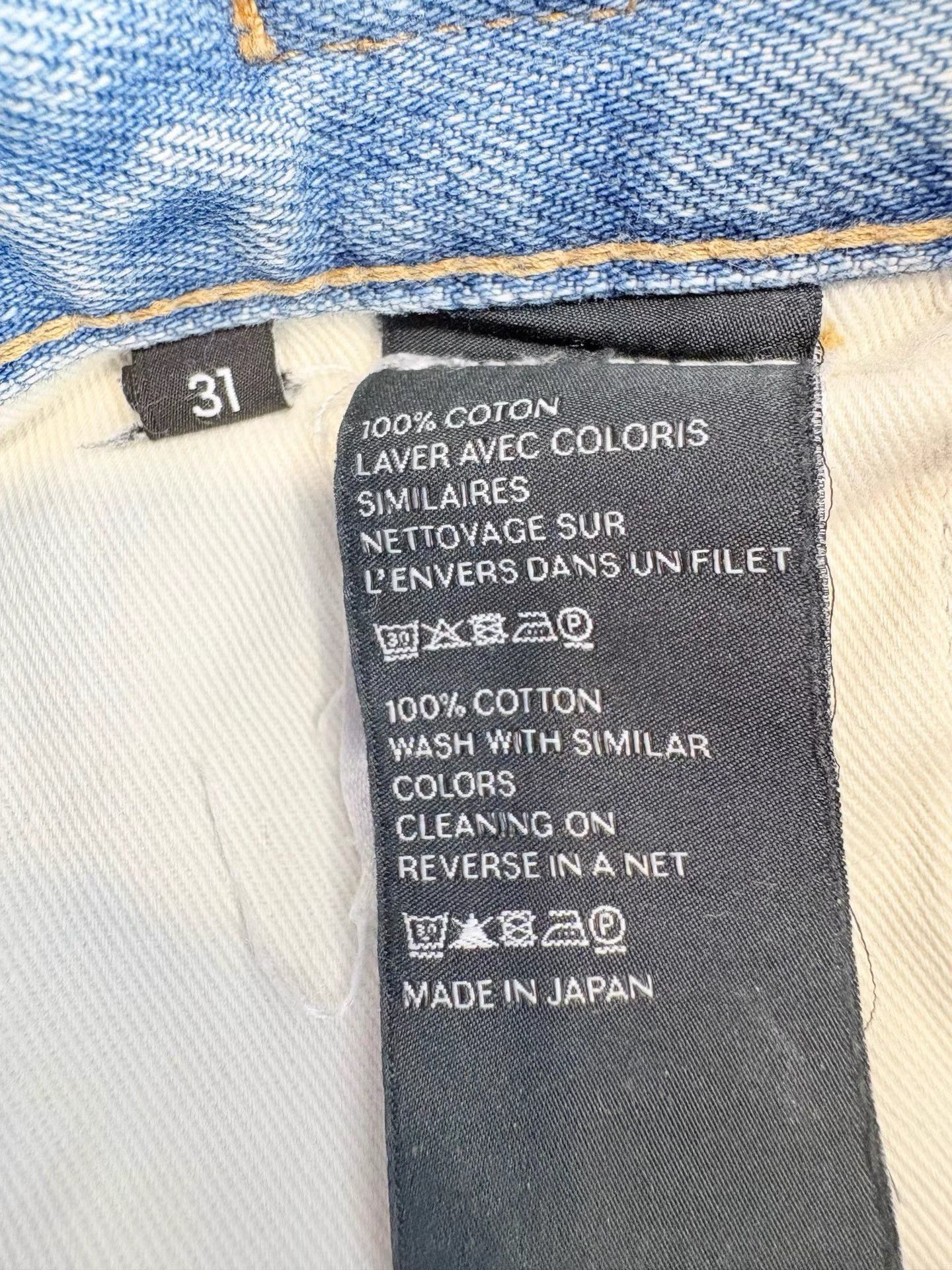 Celine Blue Denim Jeans with Gold Chain Accent Size US 32 / EU 48 - 6 Thumbnail