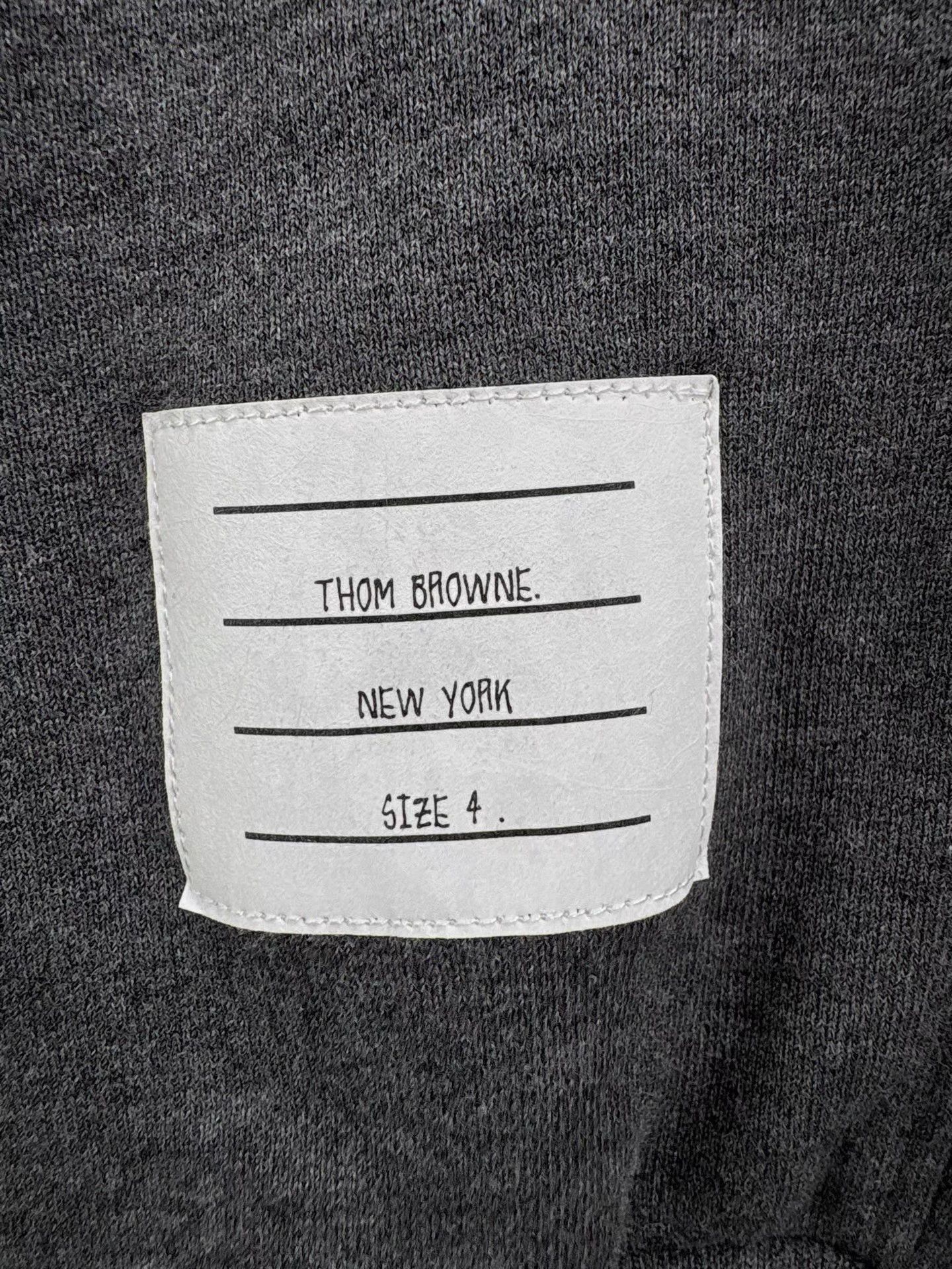 Thom Browne Gray Sweatpants with White Stripes Size US 32 / EU 48 - 3 Thumbnail