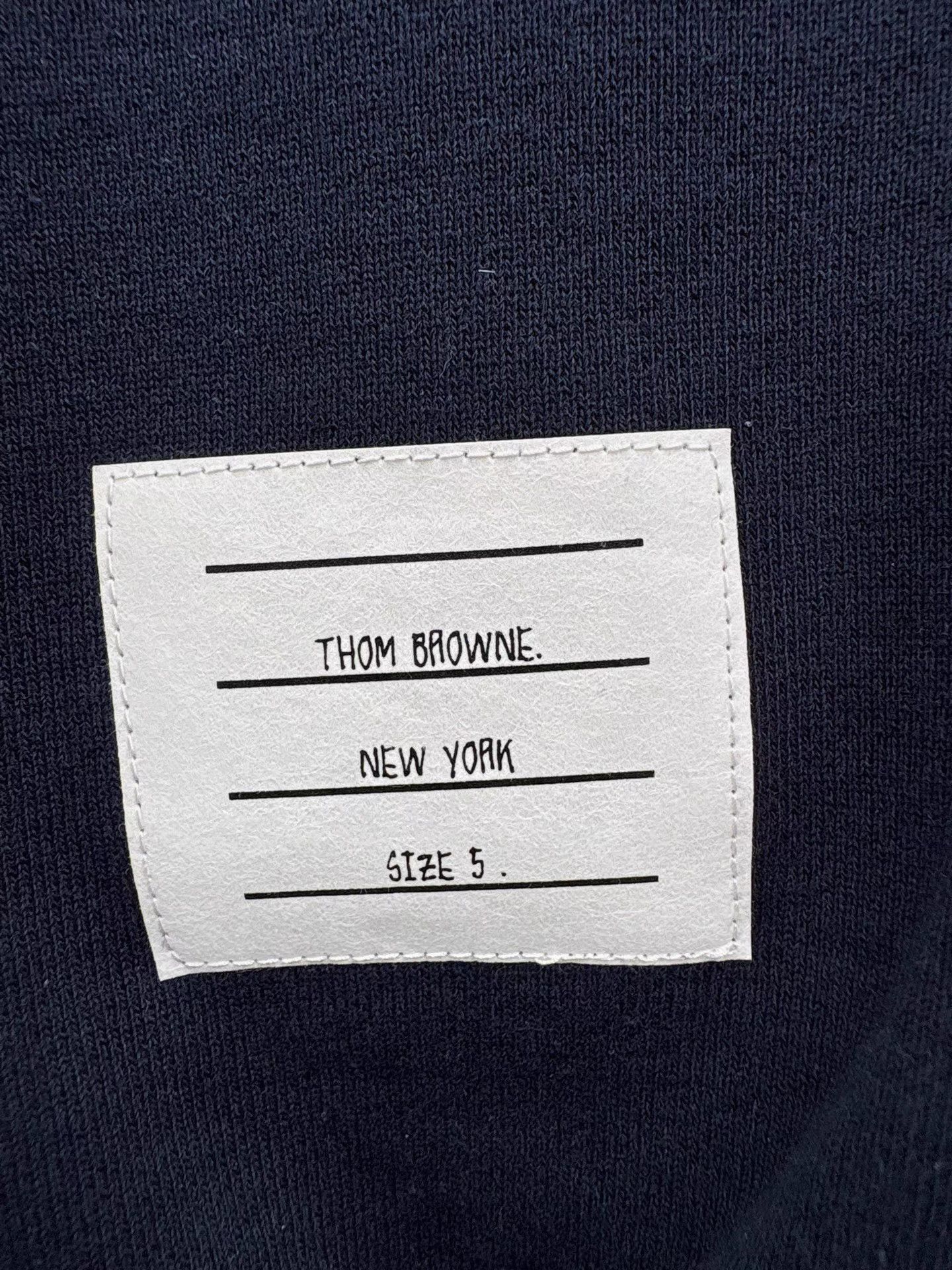 Thom Browne Blue Jogger Pants with White Stripes Size US 32 / EU 48 - 3 Thumbnail