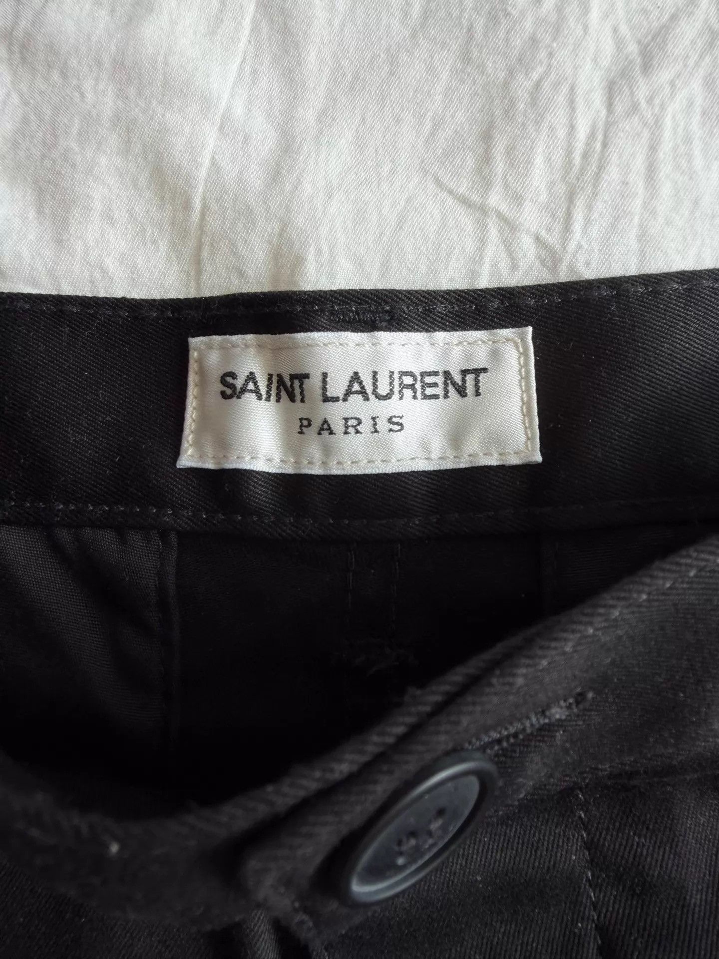 Saint Laurent Paris Black Casual Straight-Leg Pants Size US 32 / EU 48 - 3 Thumbnail