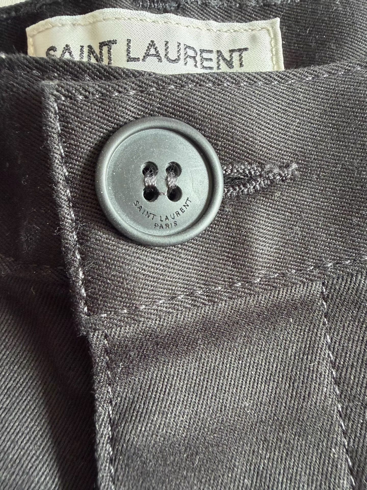 Saint Laurent Paris Black Casual Straight-Leg Pants Size US 32 / EU 48 - 5 Thumbnail