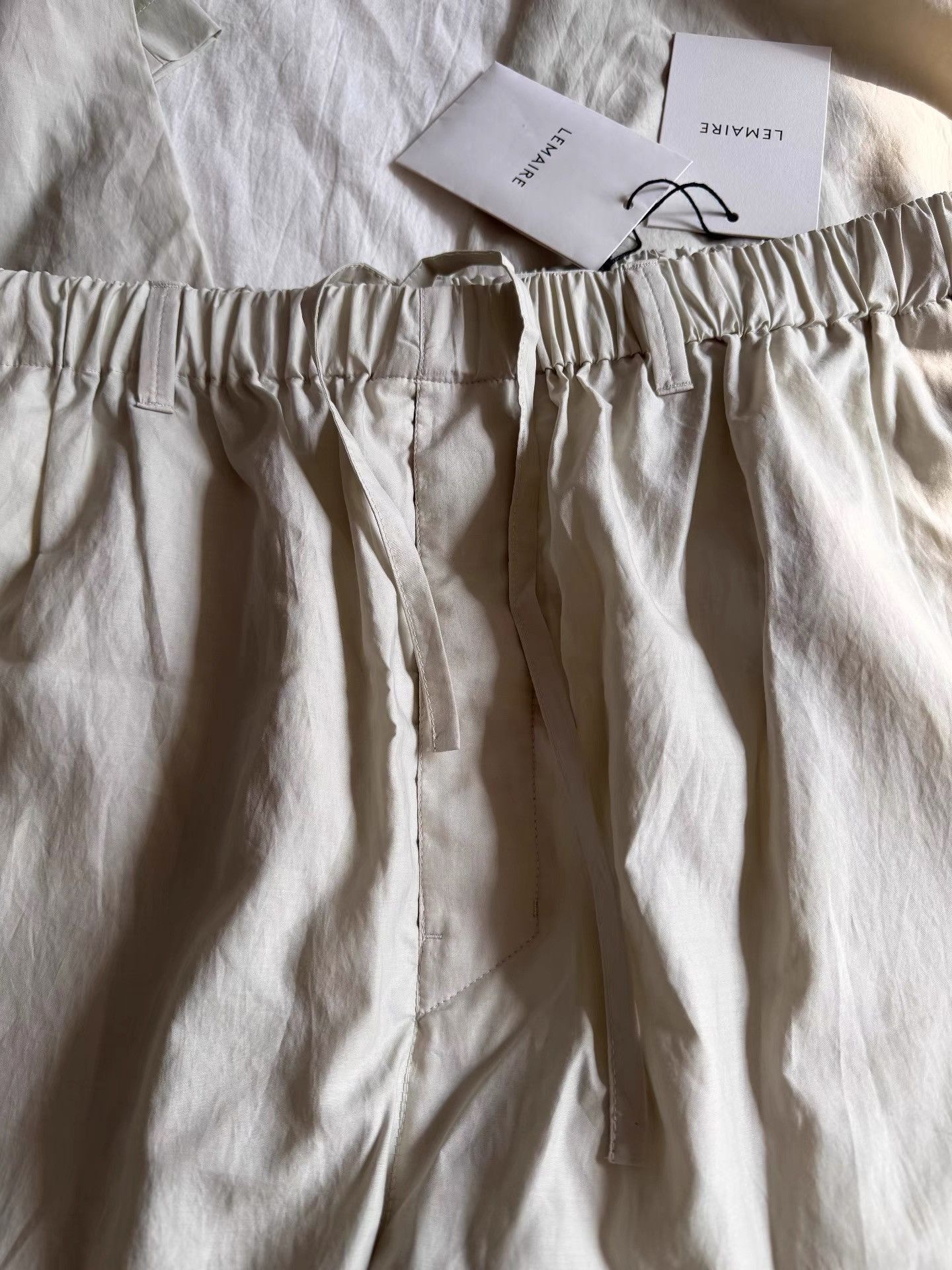 Lemaire White Casual Elastic Waist Pants Size US 32 / EU 48 - 8 Thumbnail