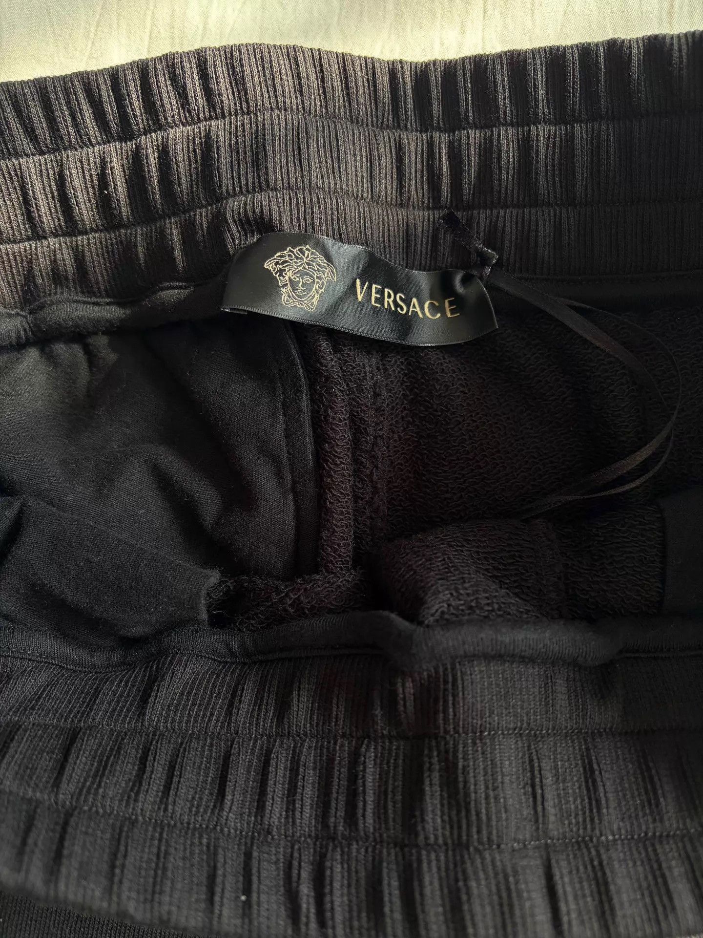Versace Black Sweatpants with Cuffed Ankles Size US 32 / EU 48 - 4 Thumbnail