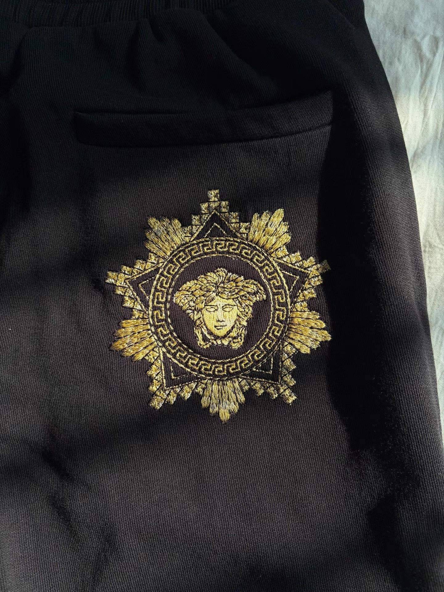 Versace Black Sweatpants with Cuffed Ankles Size US 32 / EU 48 - 5 Thumbnail