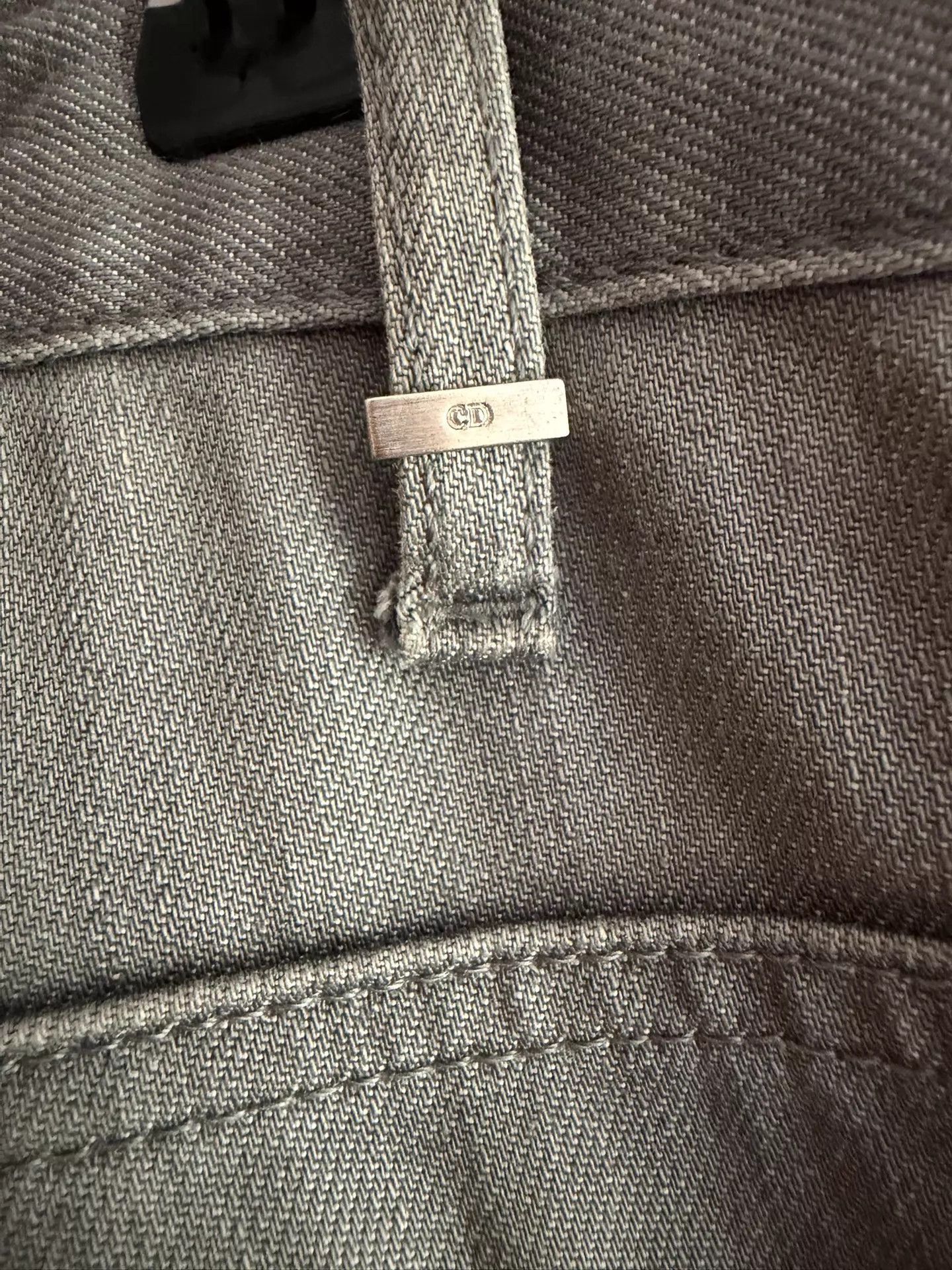 Dior Gray Denim Straight-Leg Pants Size US 32 / EU 48 - 6 Thumbnail