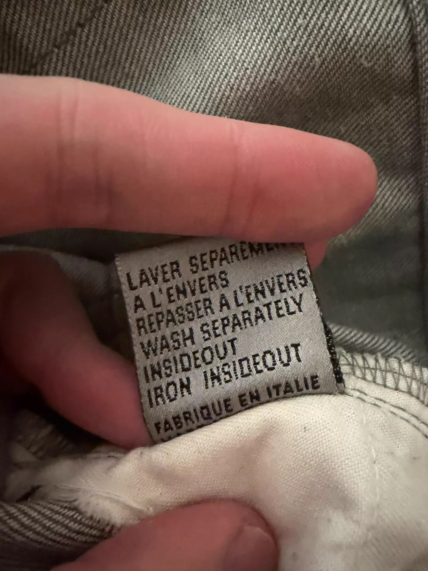 Dior Gray Denim Straight-Leg Pants Size US 32 / EU 48 - 5 Thumbnail