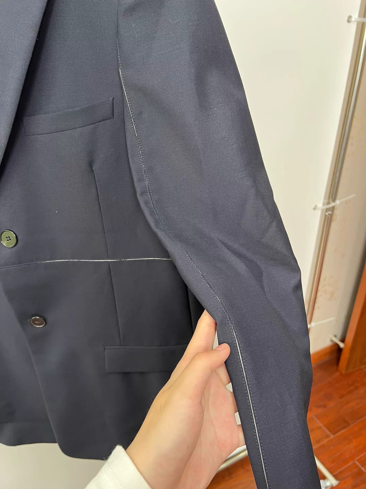 Jil Sander Black Single-Breasted Blazer with Pockets Size US M / EU 48-50 / 2 - 4 Thumbnail
