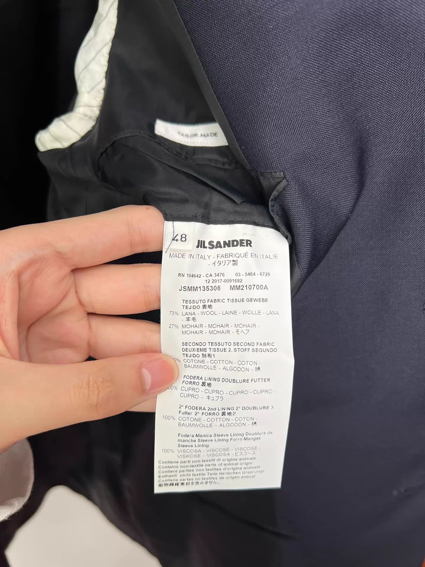 Jil Sander Black Single-Breasted Blazer with Pockets Size US M / EU 48-50 / 2 - 7 Thumbnail