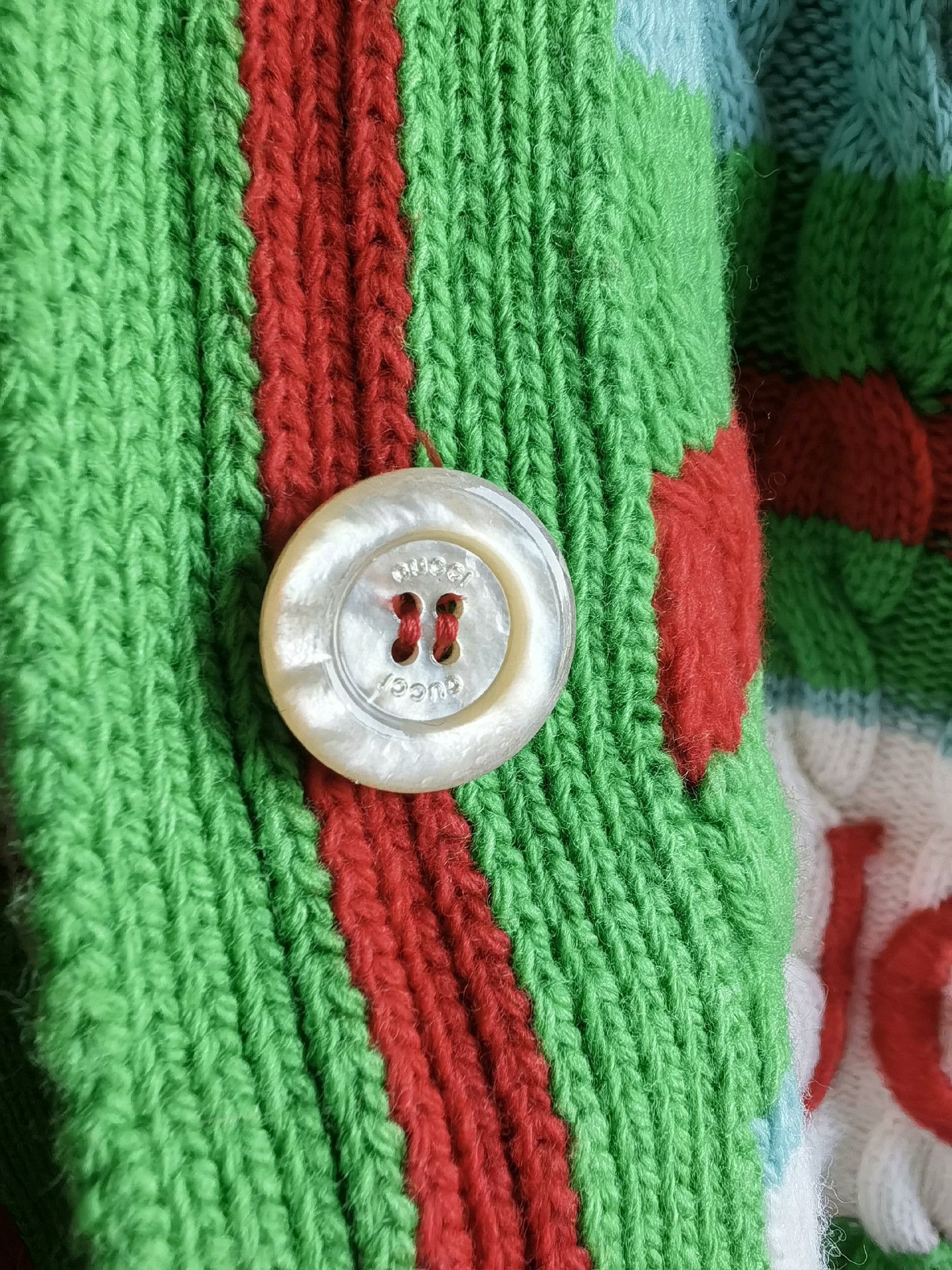 Gucci Gucci Cable-Knit GG Logo Cardigan Size M / US 6-8 / IT 42-44 - 5 Thumbnail