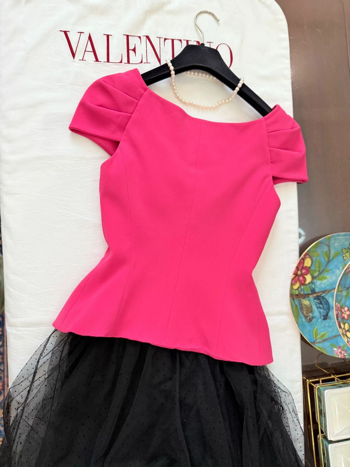 Dior Dior Hepburn Silk Short-Sleeve Bow Top Size M / US 6-8 / IT 42-44 - 8 Thumbnail