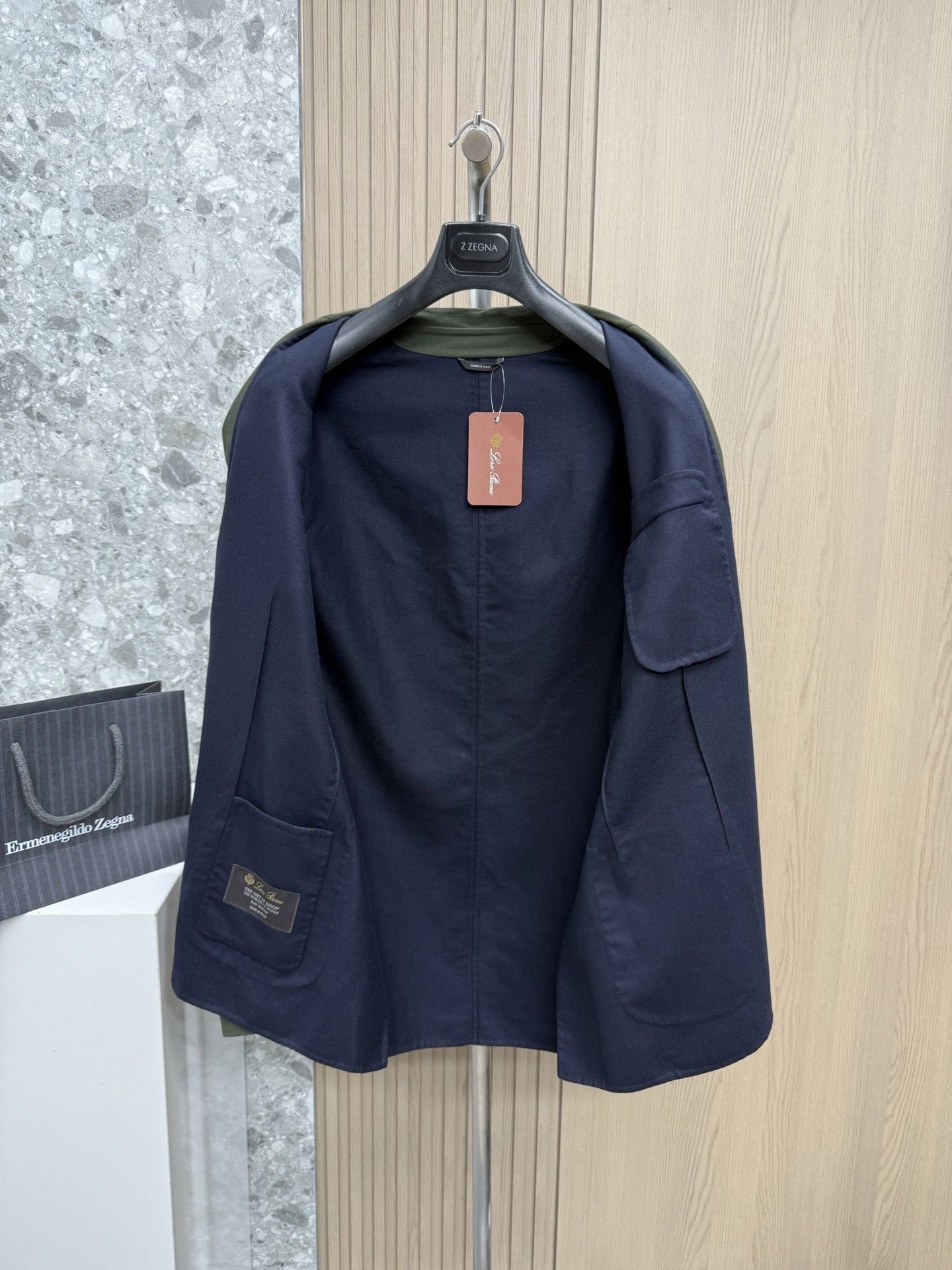 Loro Piana Green Single-Breasted Light Jacket Size US M / EU 48-50 / 2 - 6 Thumbnail