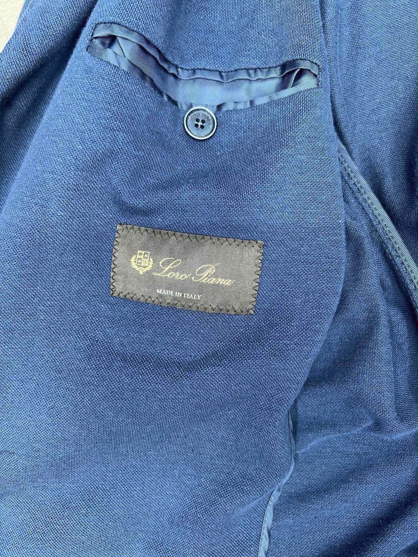 Loro Piana Blue Lightweight Blazer-Style Jacket Size US M / EU 48-50 / 2 - 3 Thumbnail