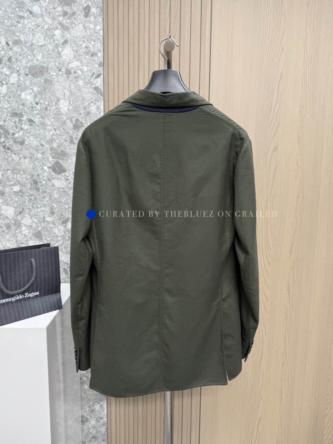Loro Piana Green Single-Breasted Light Jacket Blazer Size US M / EU 48-50 / 2 - 2 Thumbnail