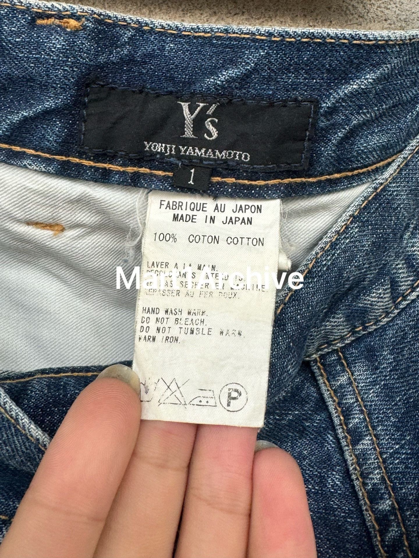 Yohji Yamamoto Blue Denim Straight-Leg Jeans Size US 32 / EU 48 - 7 Thumbnail