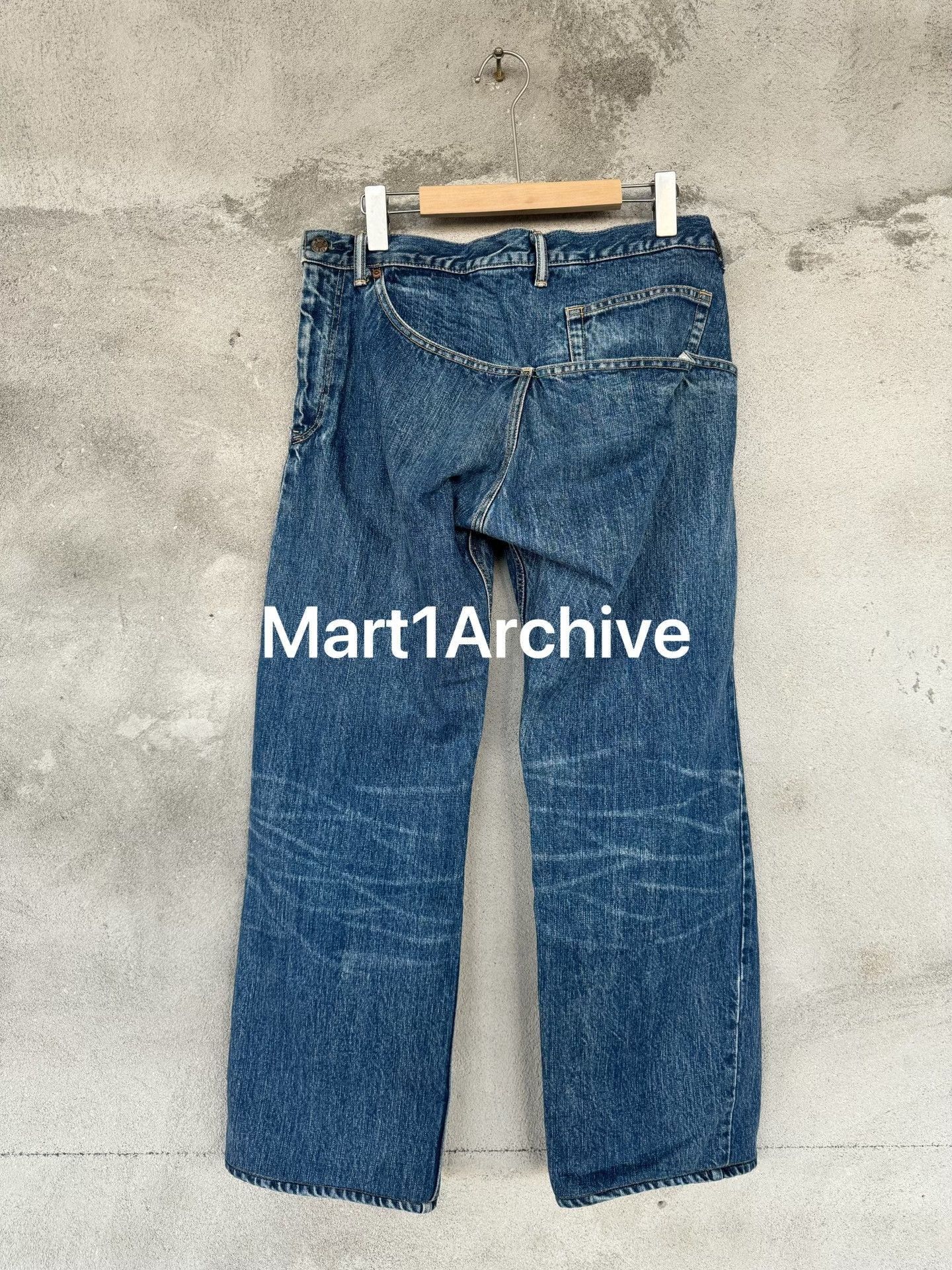 Yohji Yamamoto Blue Denim Straight-Leg Jeans Size US 32 / EU 48 - 4 Thumbnail