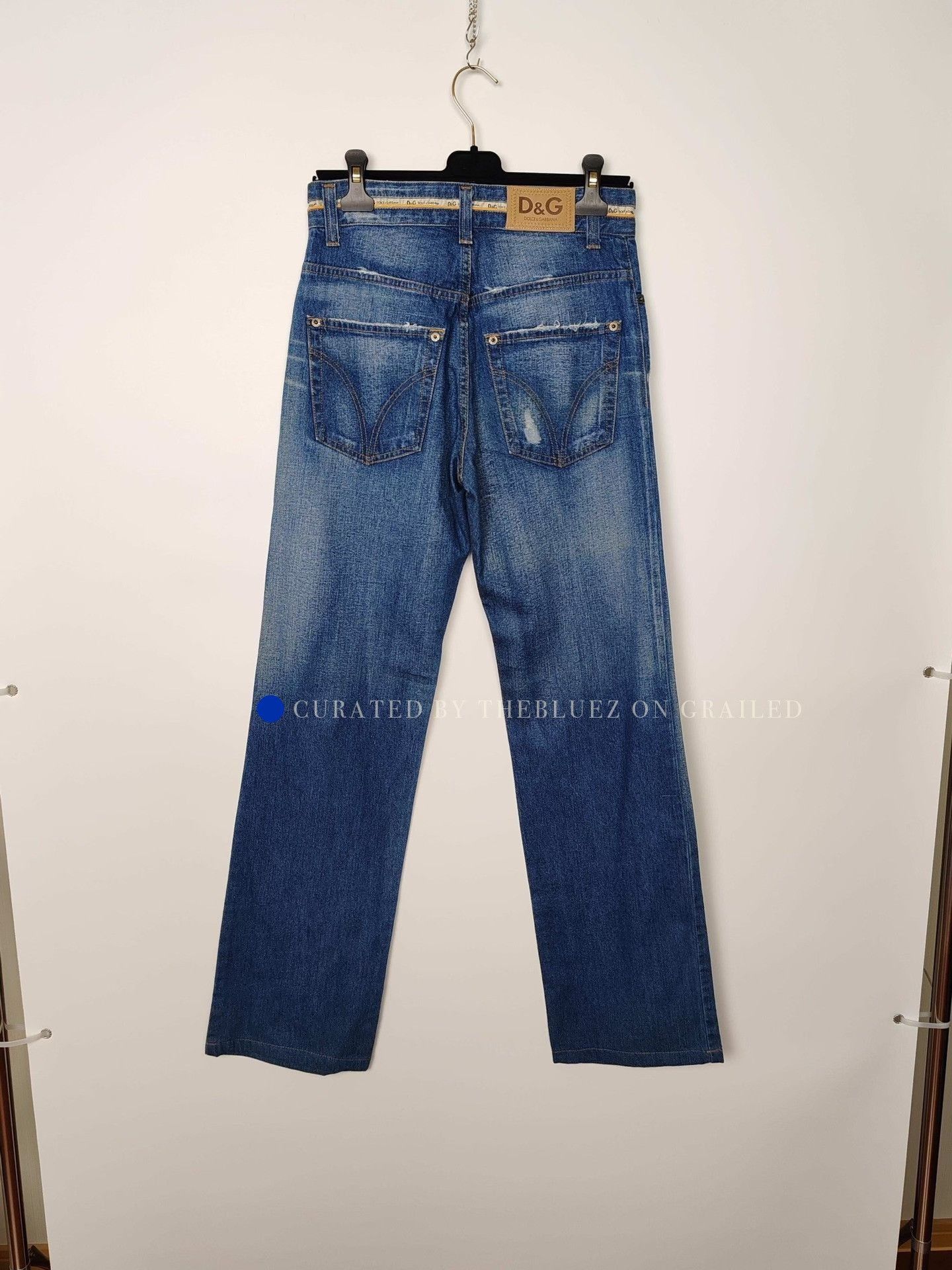 Dolce & Gabbana Blue Denim Straight-Leg Jeans Size US 32 / EU 48 - 3 Thumbnail
