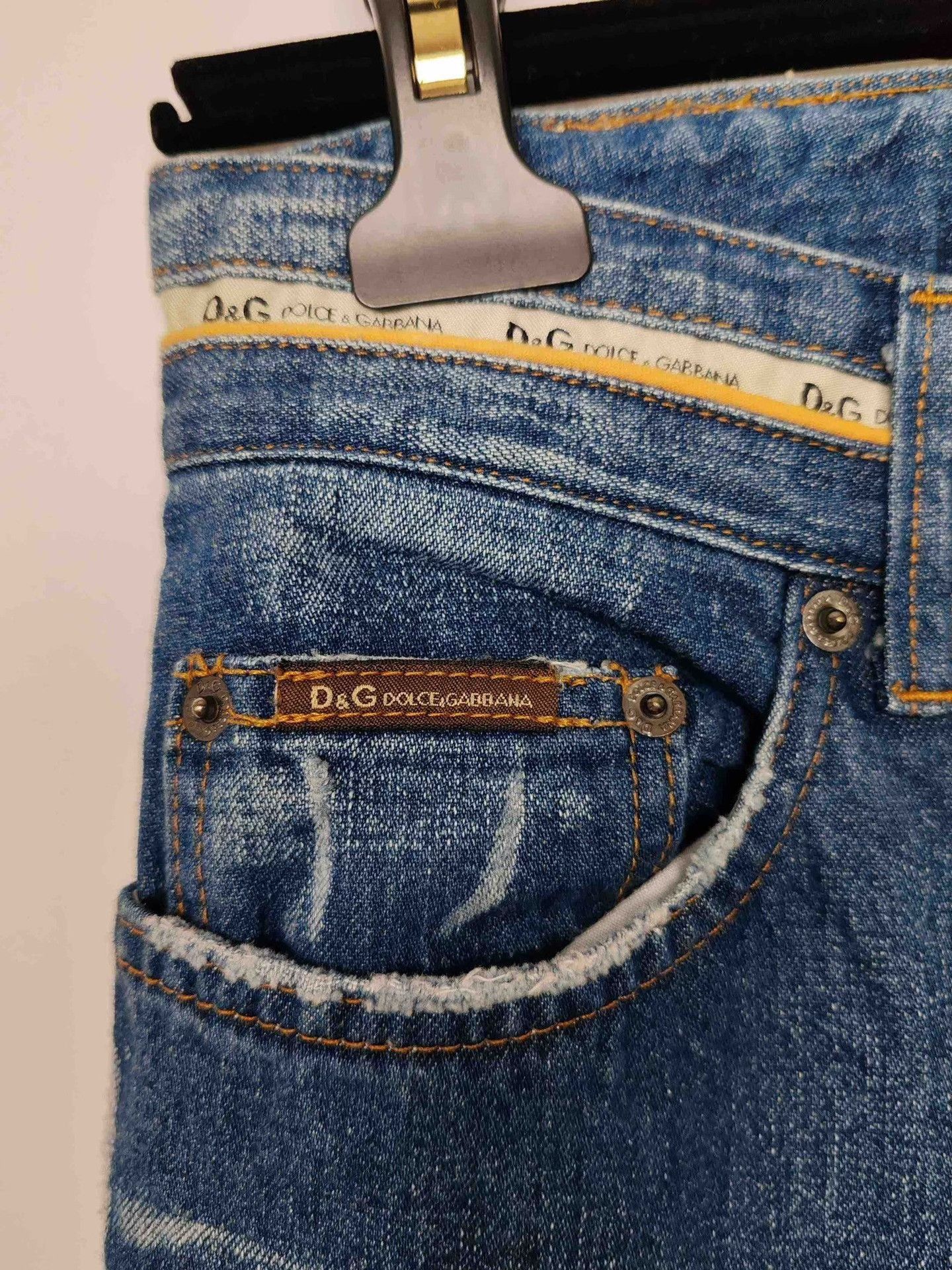 Dolce & Gabbana Blue Denim Straight-Leg Jeans Size US 32 / EU 48 - 5 Thumbnail
