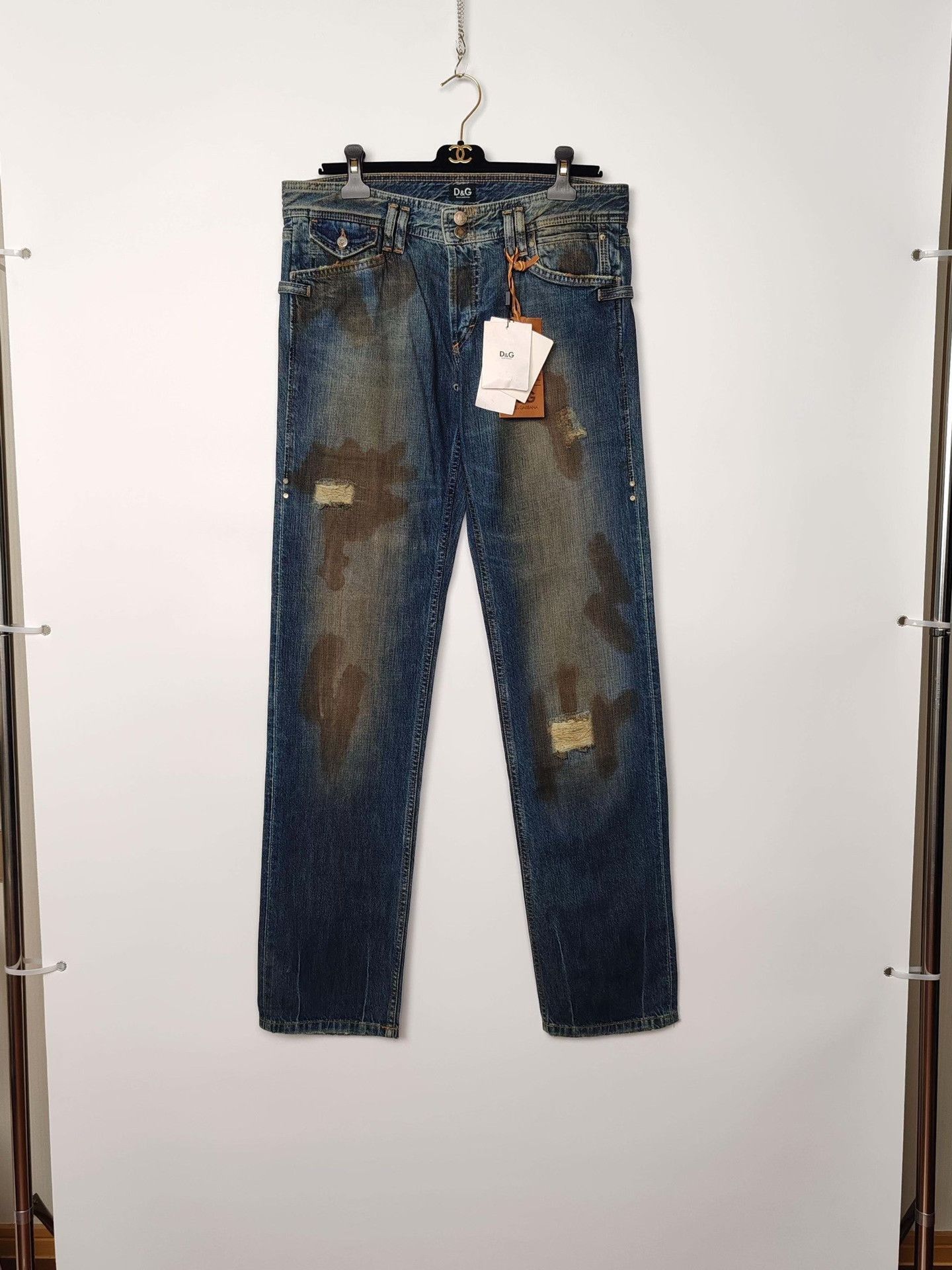 Dolce & Gabbana Distressed Multi Color Denim Jeans Size US 32 / EU 48 - 2 Thumbnail