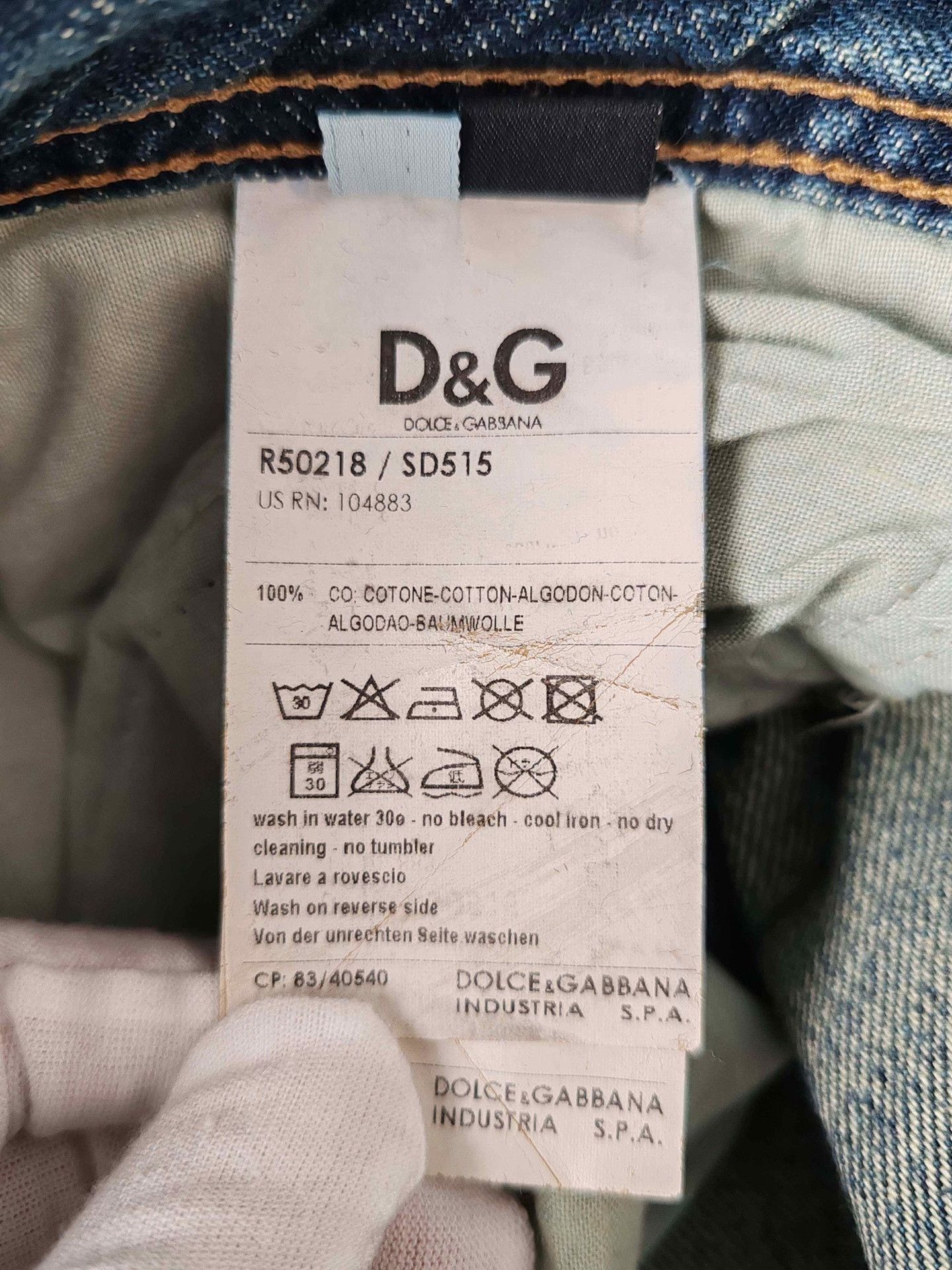 Dolce & Gabbana Distressed Multi Color Denim Jeans Size US 32 / EU 48 - 9 Thumbnail