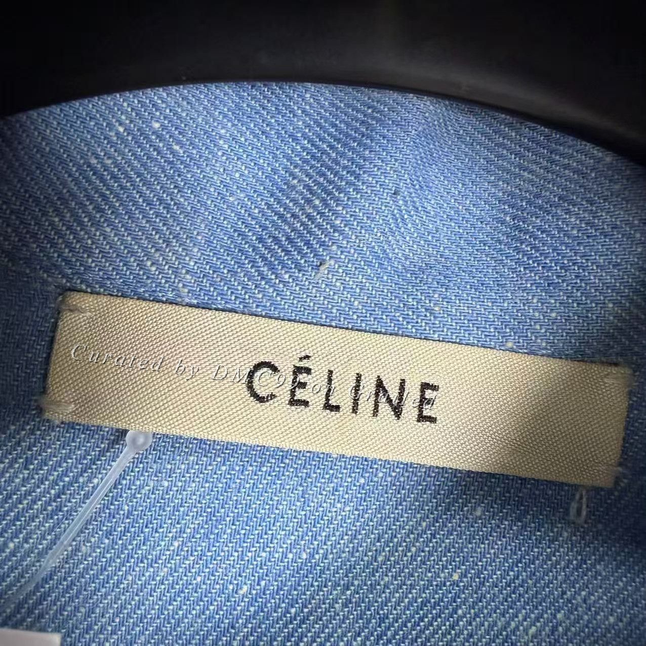 Celine Celine Denim Colorblock Dress Size XXS / US 00 / IT 34 - 2 Thumbnail