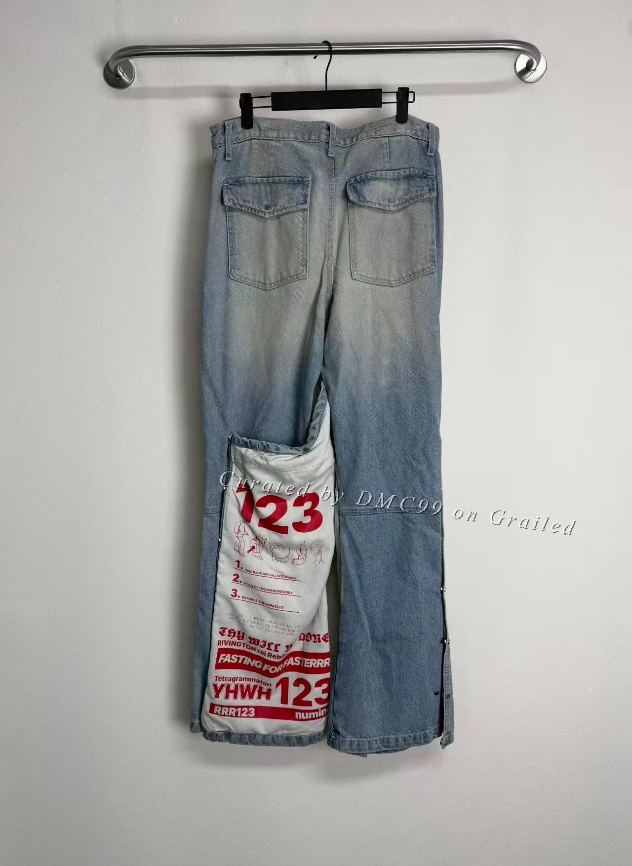 Other Miami Limited Button Fly Double-Layer Jeans Size US 30 / EU 46 - 2 Thumbnail