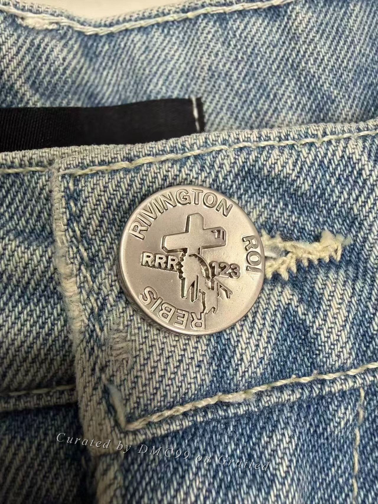 Other Miami Limited Button Fly Double-Layer Jeans Size US 30 / EU 46 - 3 Thumbnail