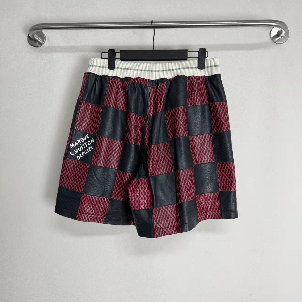 Louis Vuitton Louis Vuitton x Pharrell Checkered Leather Shorts Size US 32 / EU 48 - 3 Thumbnail