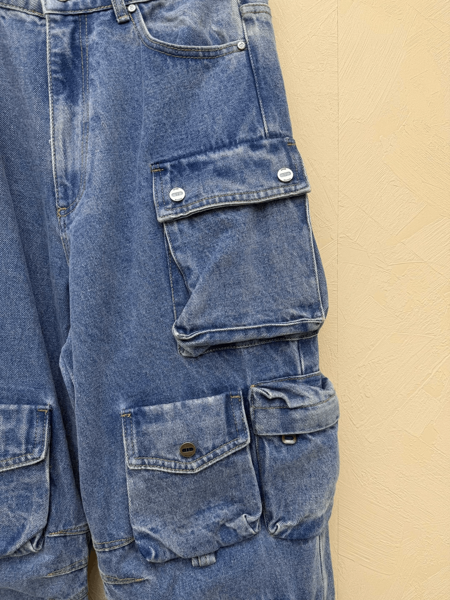 Vintage Epide Multi-Pocket Washed Distressed Jeans Size US 26 / EU 42 - 2 Thumbnail