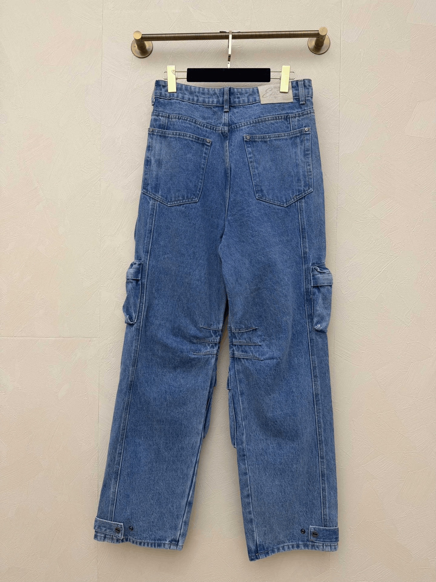 Vintage Epide Multi-Pocket Washed Distressed Jeans Size US 26 / EU 42 - 3 Thumbnail