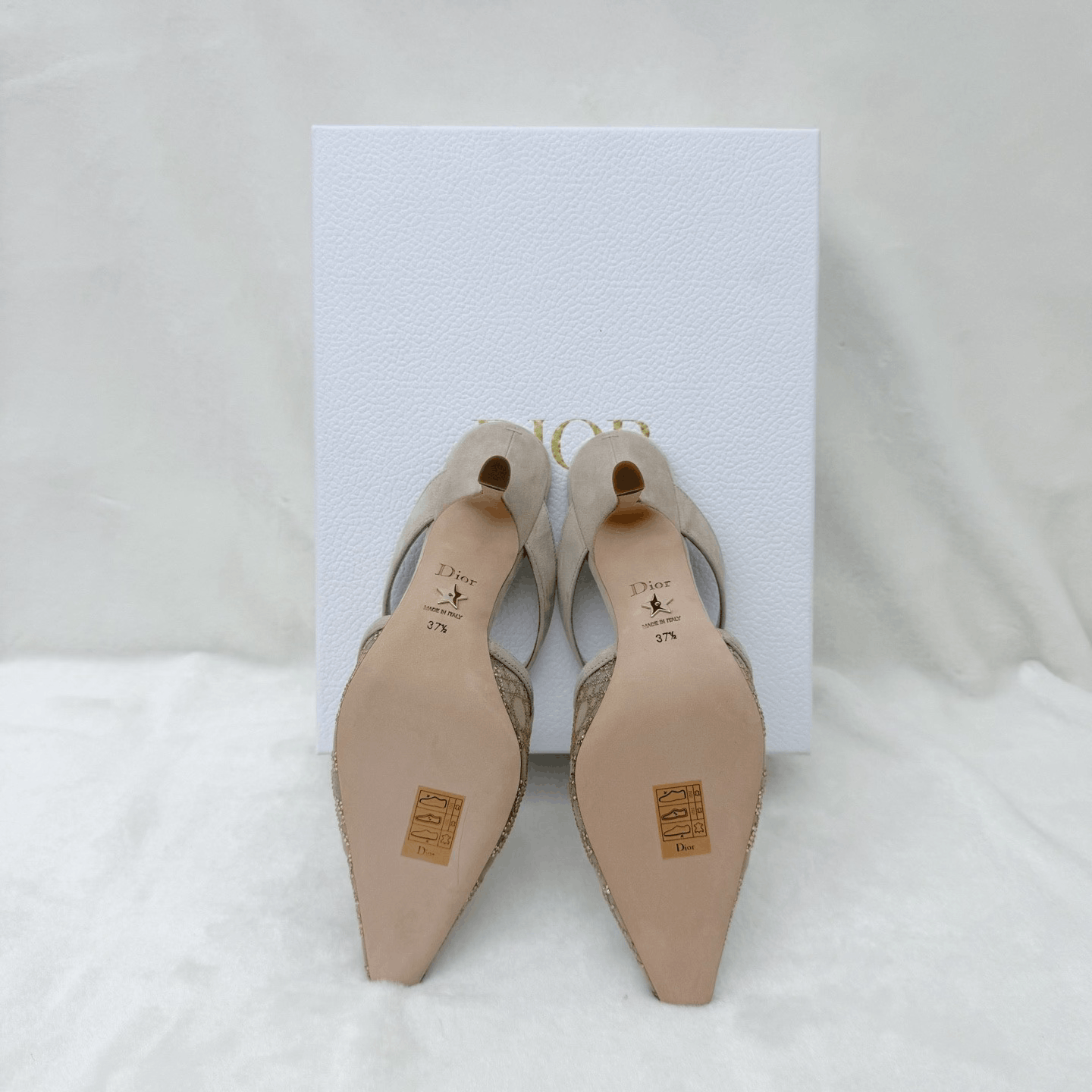 Dior Dior Capture Goatskin Rhinestone Cannage Mules Size US 6.5 / IT 36.5 - 4 Thumbnail