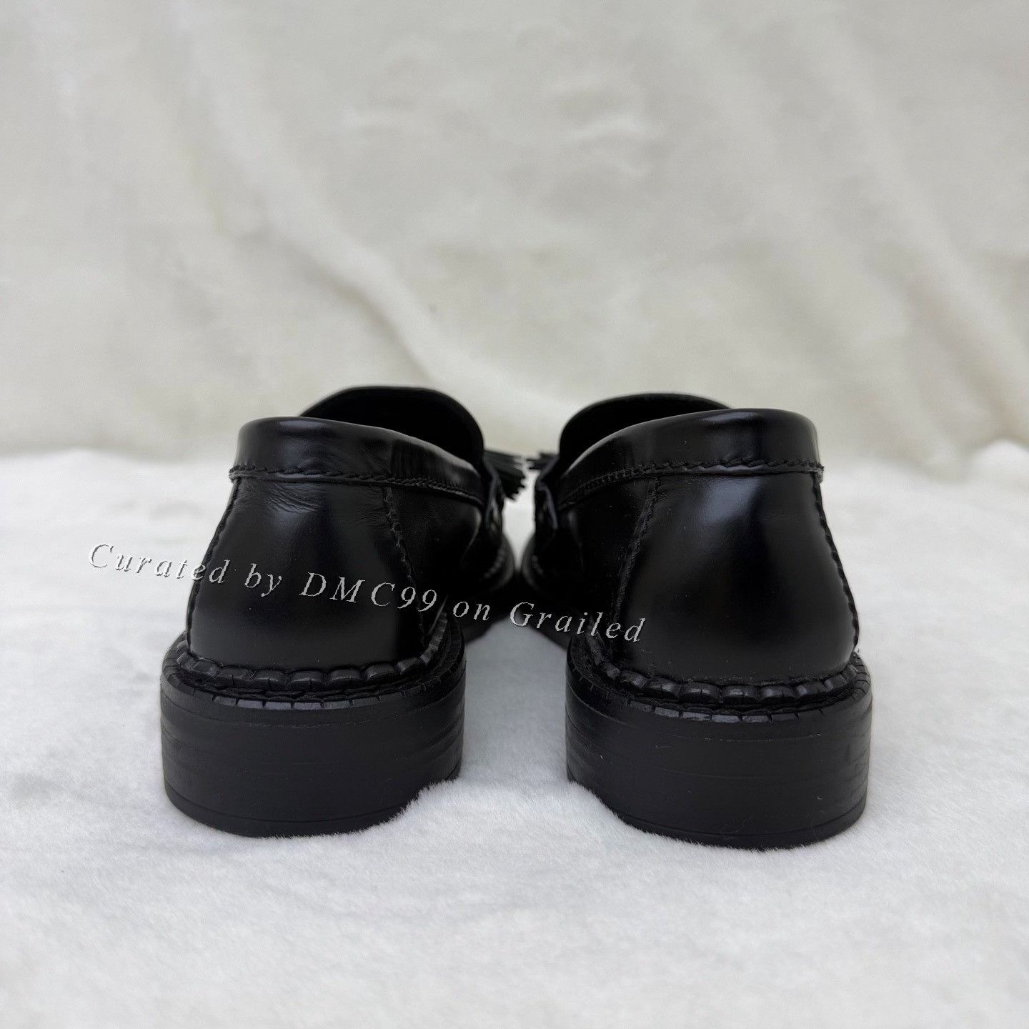 Miu Miu Miumiu 25 New Black Tassel Loafers Size US 5 / IT 35 - 4 Thumbnail