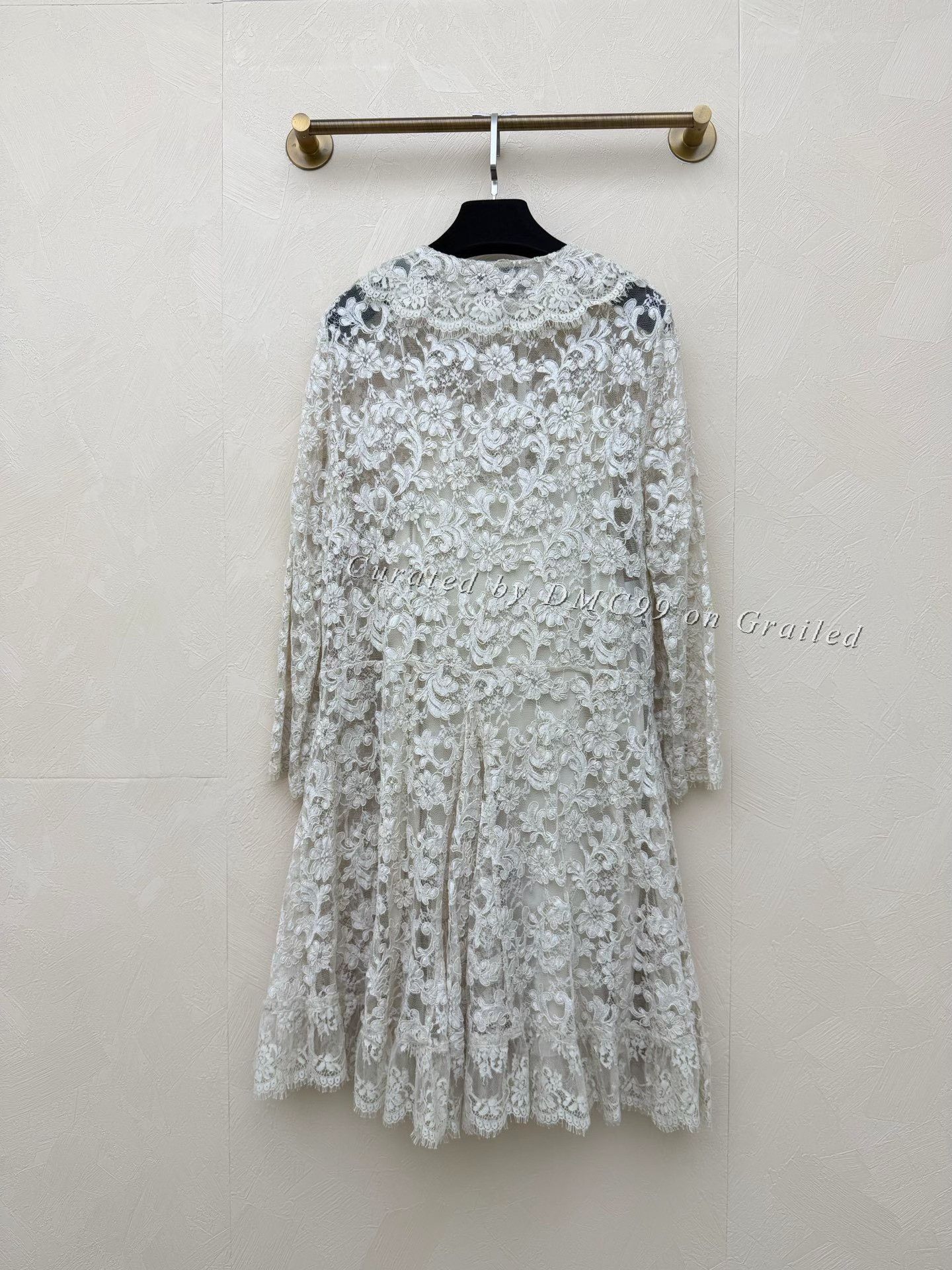 Gucci Gucci Gold Buckle Lace Floral Dress Size S / US 4 / IT 40 - 2 Thumbnail