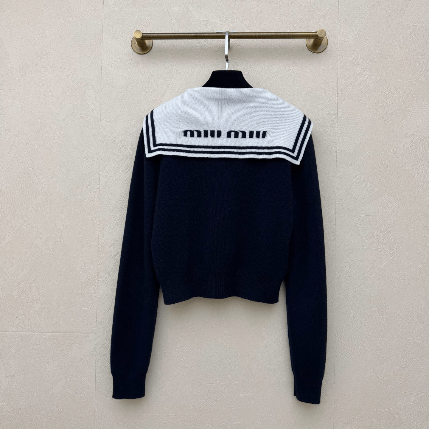 Miu Miu Miumiu Navy Blue Cashmere Cardigan Size S / US 4 / IT 40 - 3 Thumbnail