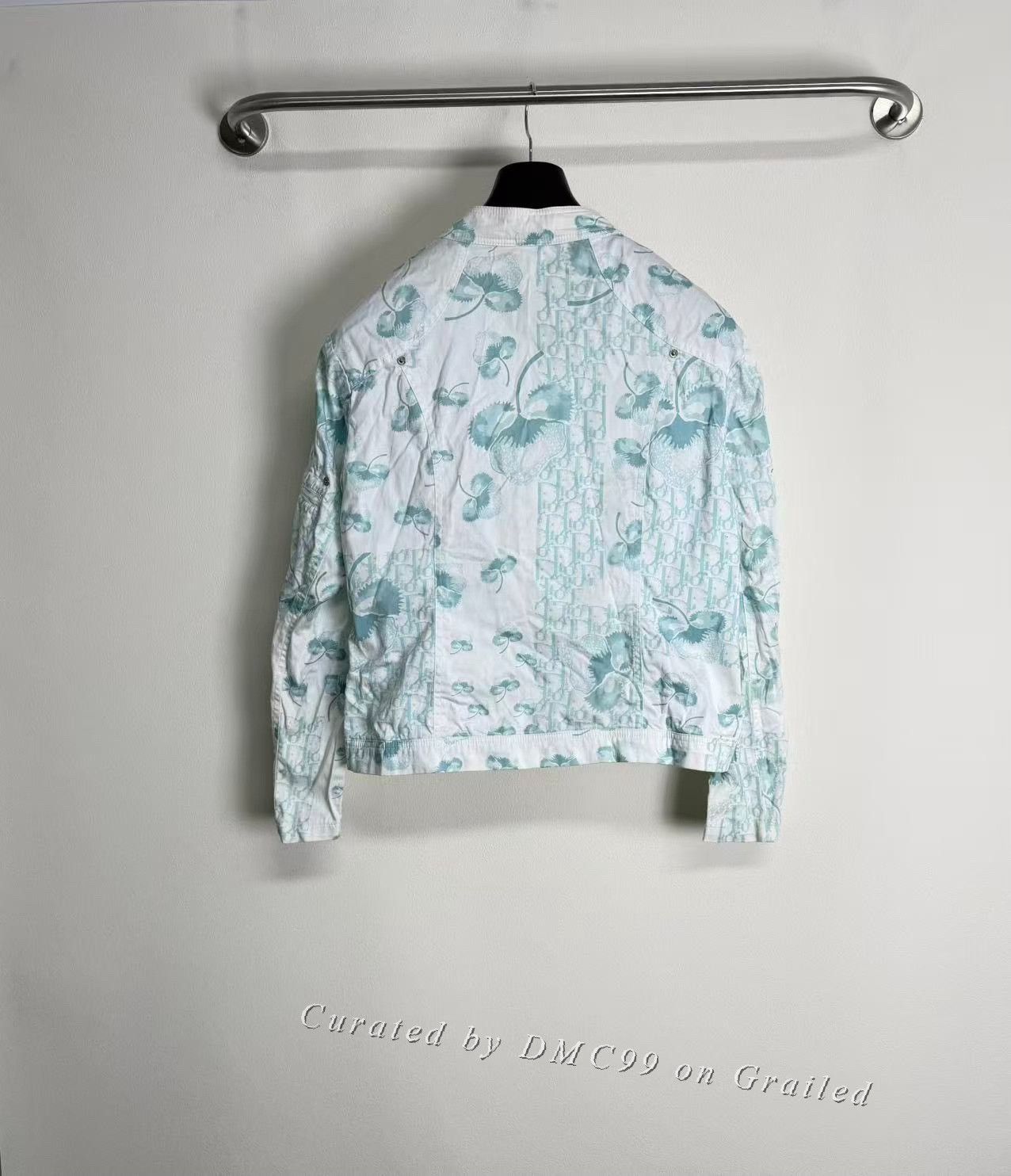 Vintage Vintage Dior Blue Monogram Jacket Size S / US 4 / IT 40 - 4 Thumbnail