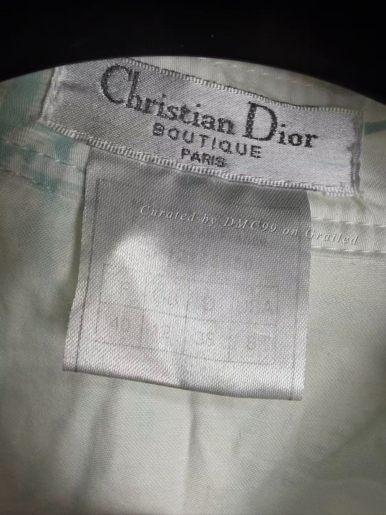 Vintage Vintage Dior Blue Monogram Jacket Size S / US 4 / IT 40 - 3 Thumbnail