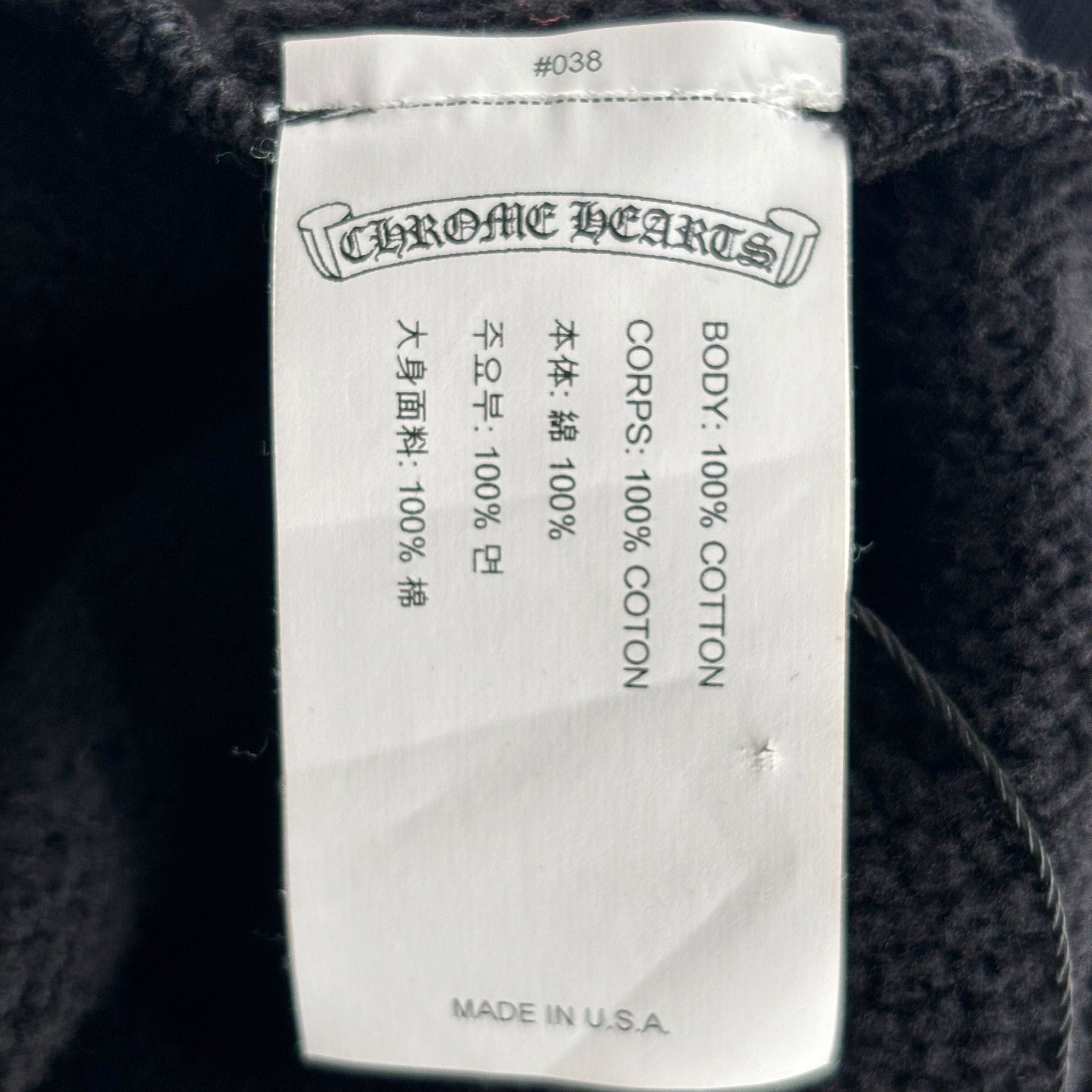 Chrome Hearts Embroidered Vertical Letters Hoodie Black Size US L / EU 52-54 / 3 - 3 Thumbnail