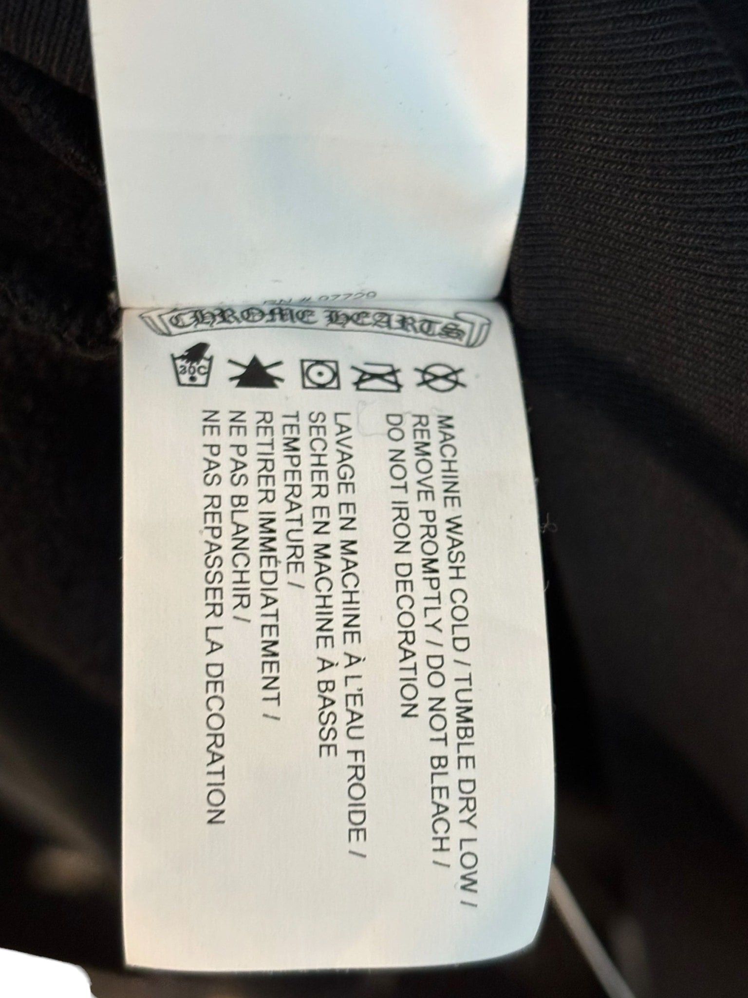 Chrome Hearts Embroidered Vertical Letters Hoodie Black Size US L / EU 52-54 / 3 - 4 Thumbnail