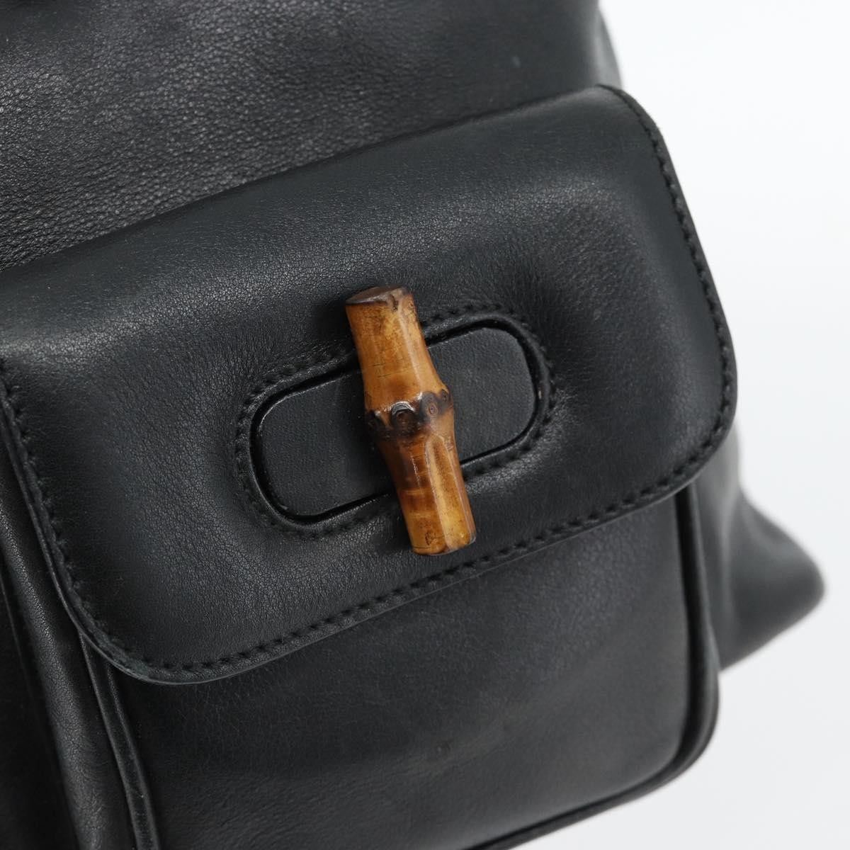 Gucci Gucci Vintage Bamboo Backpack Leather Size ONE SIZE - 19 Thumbnail