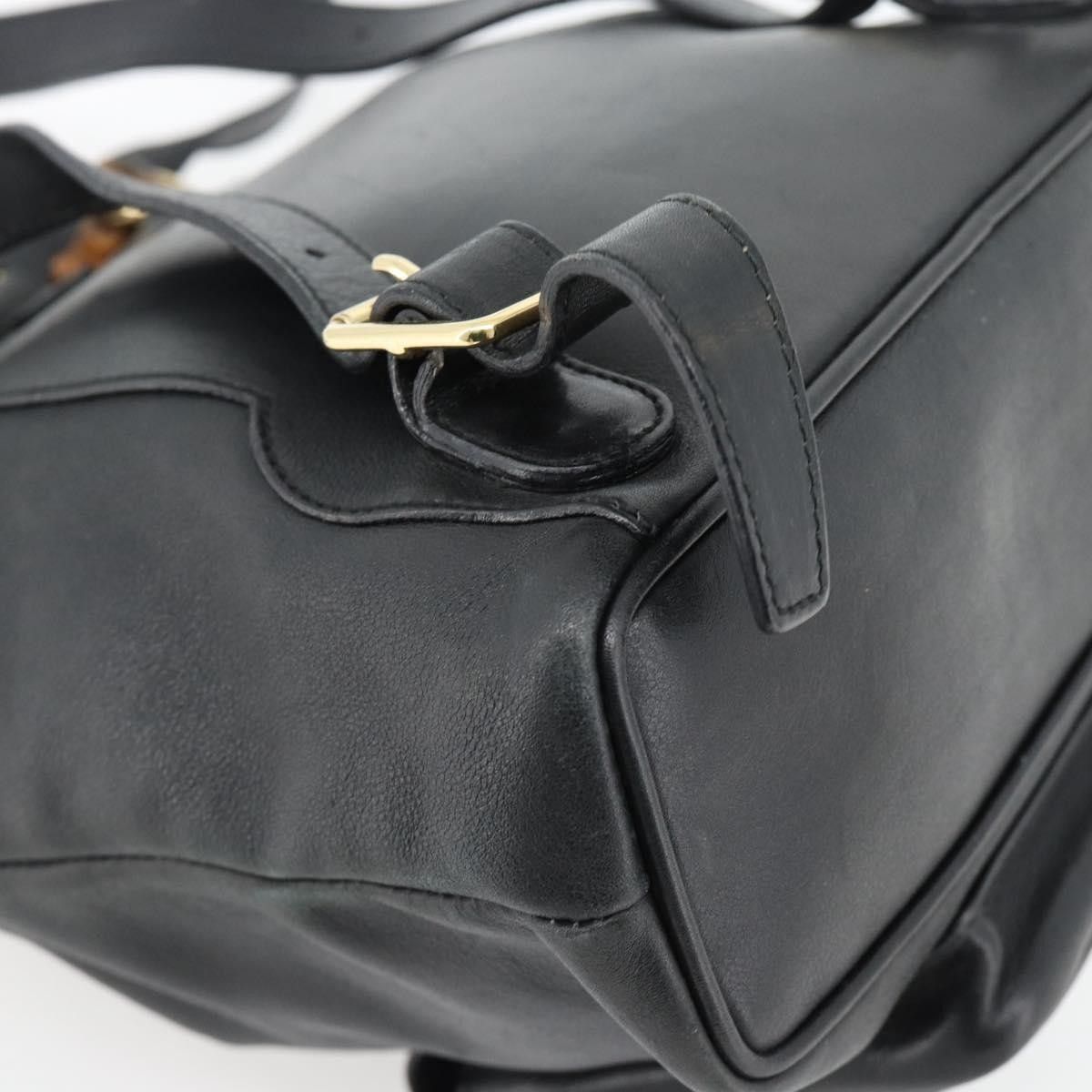 Gucci Gucci Vintage Bamboo Backpack Leather Size ONE SIZE - 9 Thumbnail