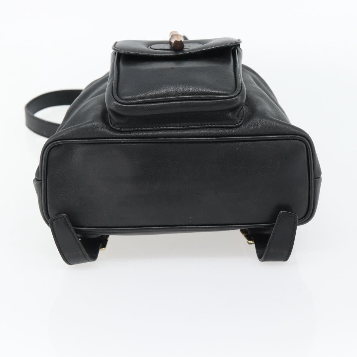 Gucci Gucci Vintage Bamboo Backpack Leather Size ONE SIZE - 13 Thumbnail